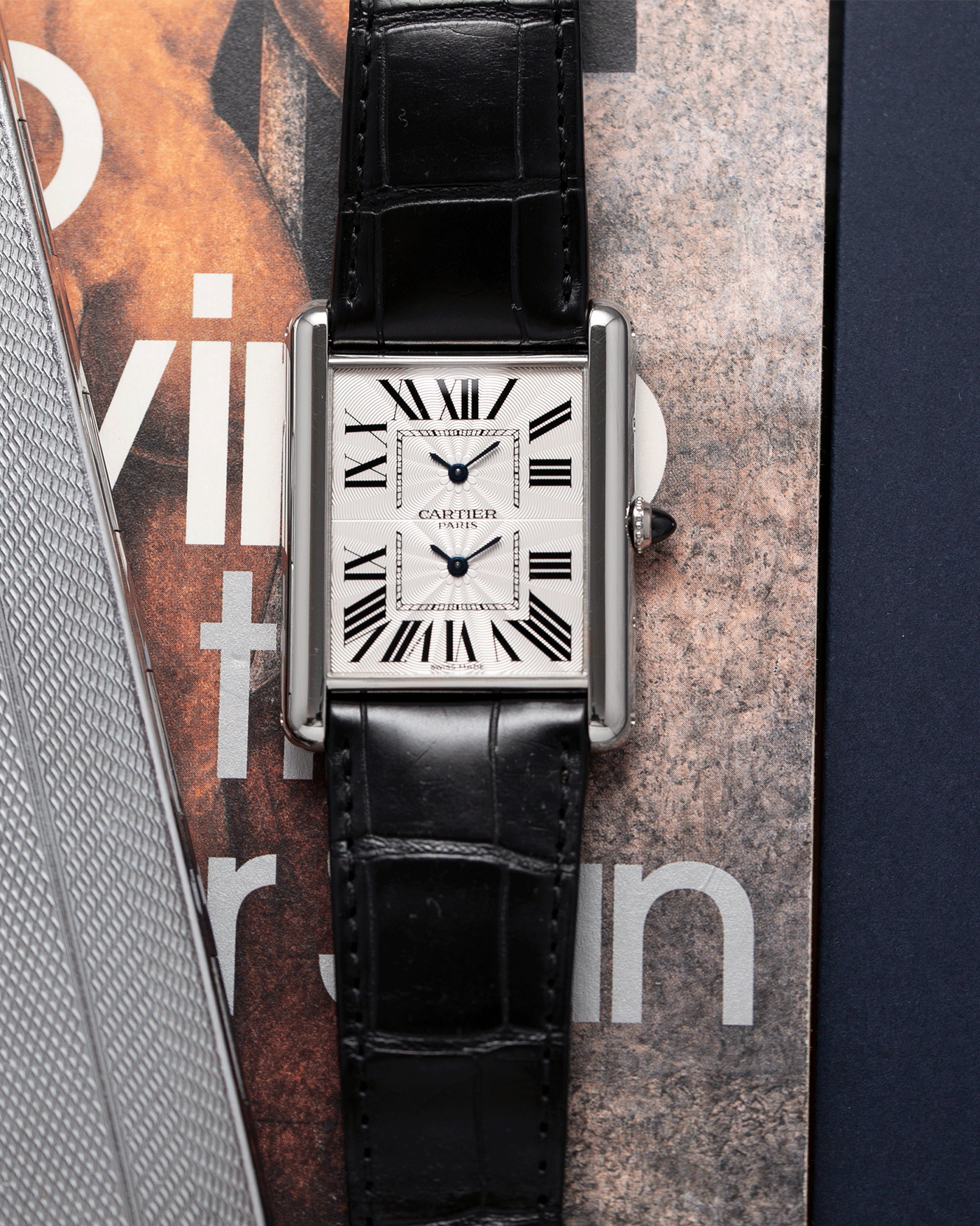 Cartier tank 2025 dual time