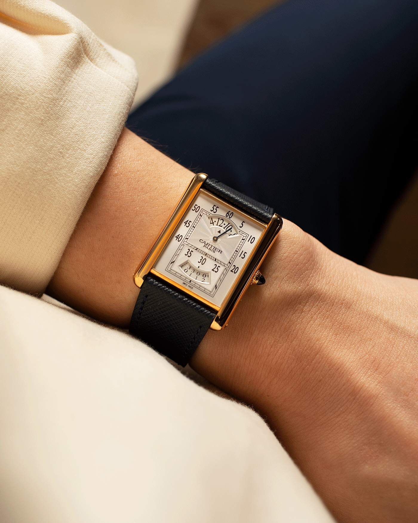 Cartier Tank CPCP Wandering Hours 2918 Collection Prive Cartier