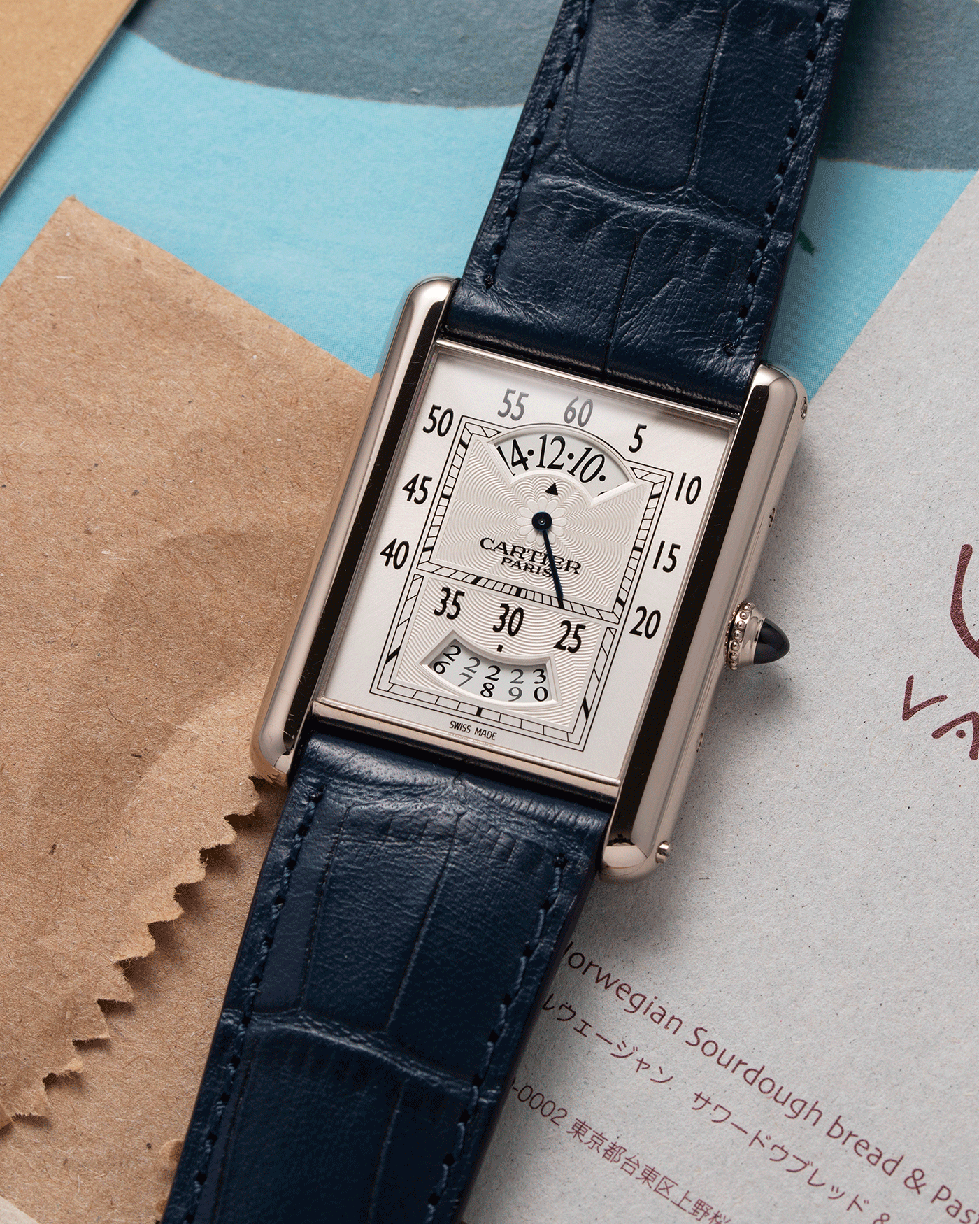 Cartier Tank CPCP Wandering Hours 2918 Collection Prive Cartier Paris Watch