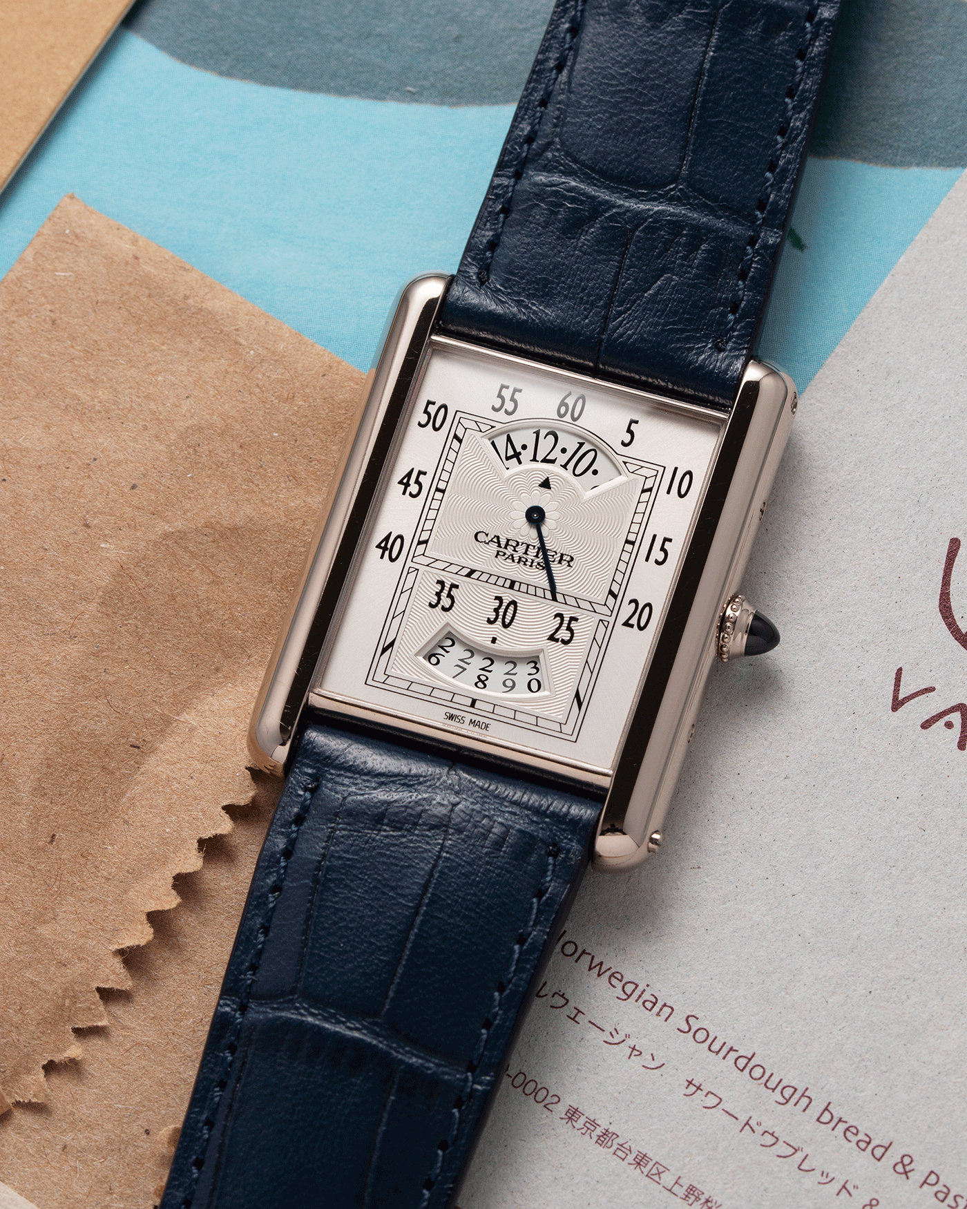 Cartier Tank CPCP Wandering Hours 2918 Collection Prive Cartier