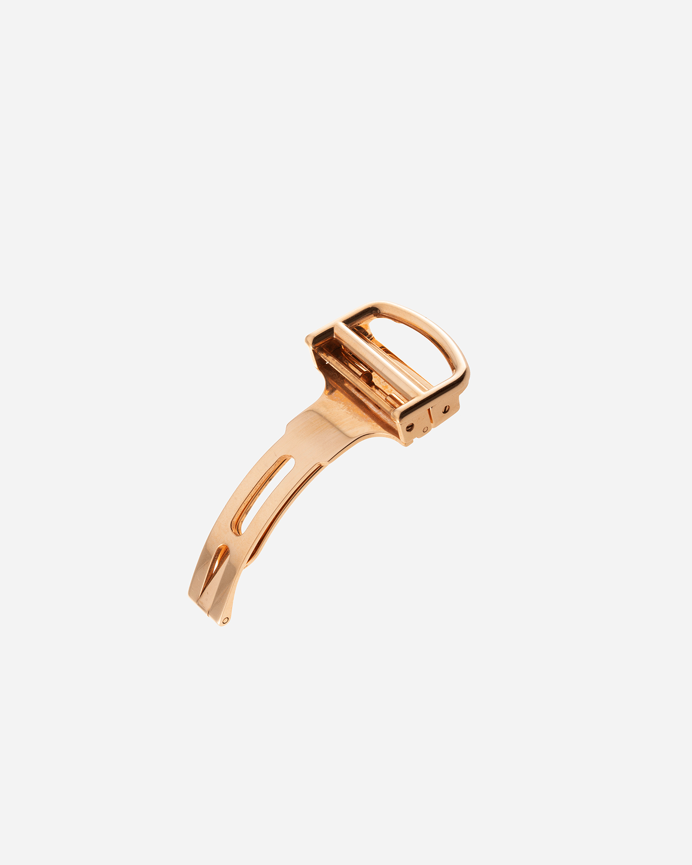 Brand: Cartier Year: 2000’s Model: CPCP Collection Prive Tortue Monopoussoir Reference: 2661 Material: 18k Rose Gold Movement: THA Cal. 045MC Case Diameter: 43 x 35 mm Strap: Navy Blue Molequin Textured Calf Strap with separate 18k Cartier Rose Gold Deployant