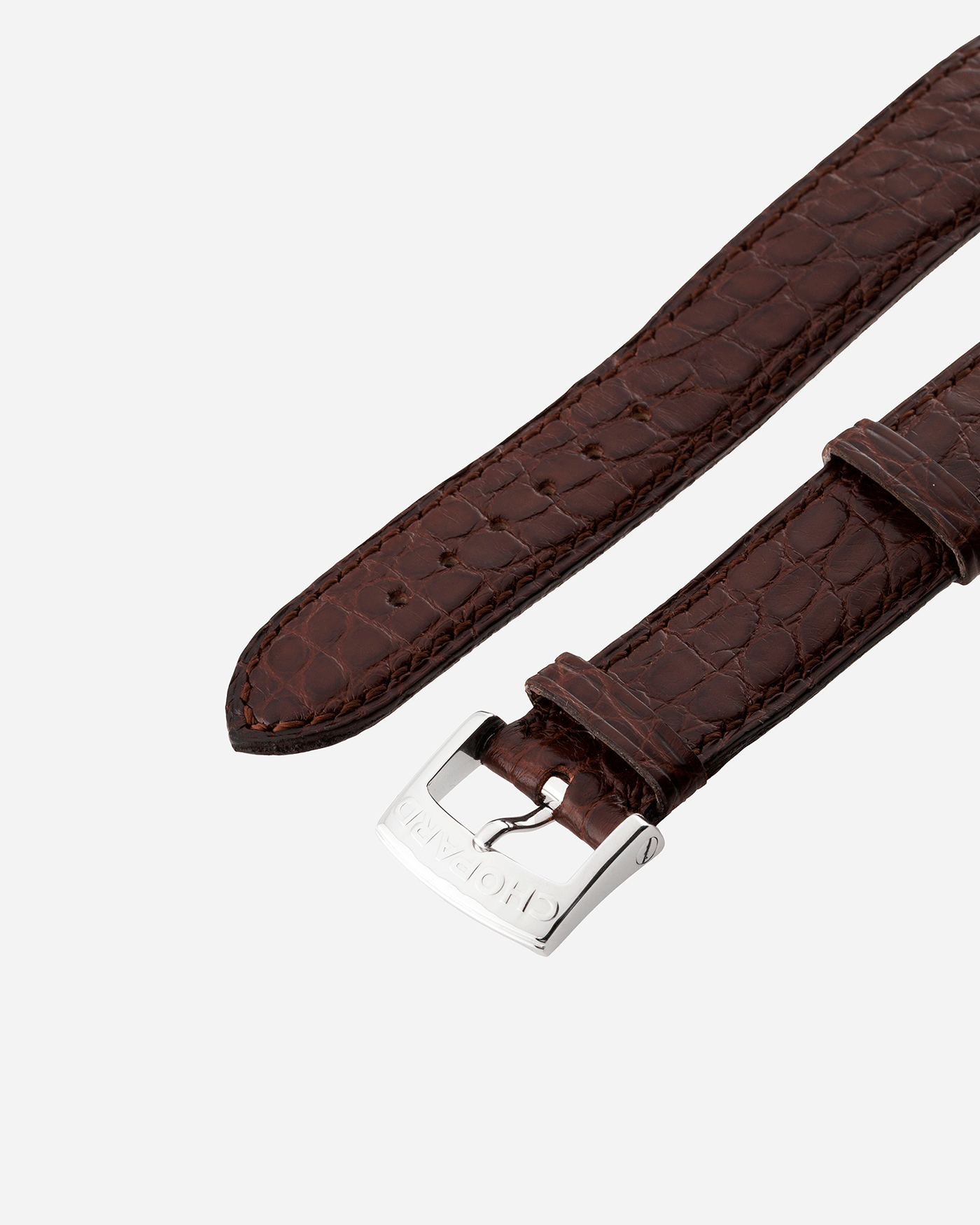 Brand: Chopard L.U.C. Year: 2000’s Model: 16/1860/4 Material: 18k White Gold Movement: In-House Caliber 1.96 Case Diameter: 37mm Strap: Navy Blue Molequin Textured Calf and Brown Chopard Alligator Strap and 18k White Gold Chopard Tang Buckle