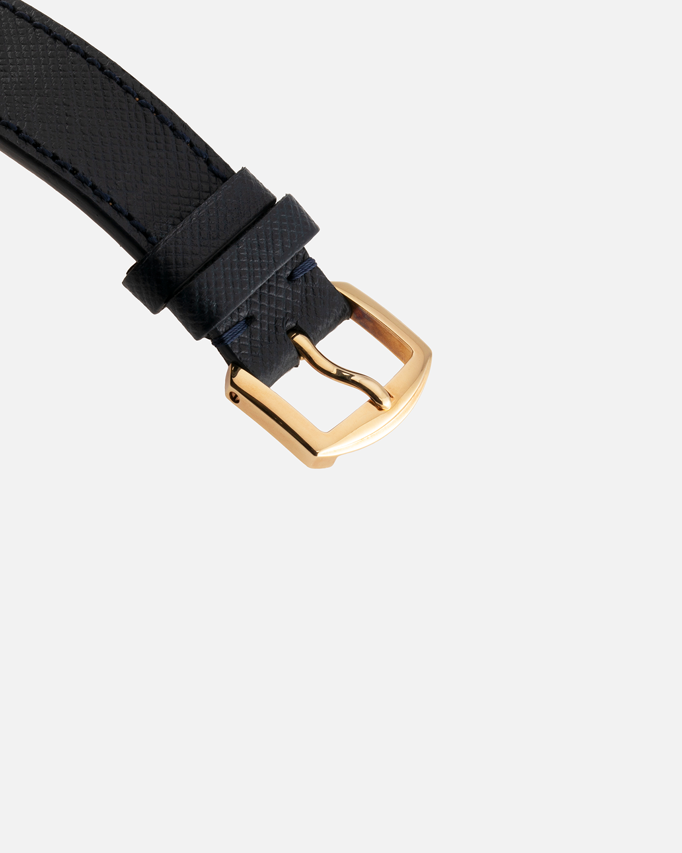Brand: Daniel Roth Year: 1990’s Model: 2147 Skeleton Material: 18k Yellow Gold Movement: Lemania 2320 Case Diameter: 35mm X 38mm Strap: Molequin Navy Blue Textured Calf Strap and 18k Yellow Gold Daniel Roth Tang Buckle