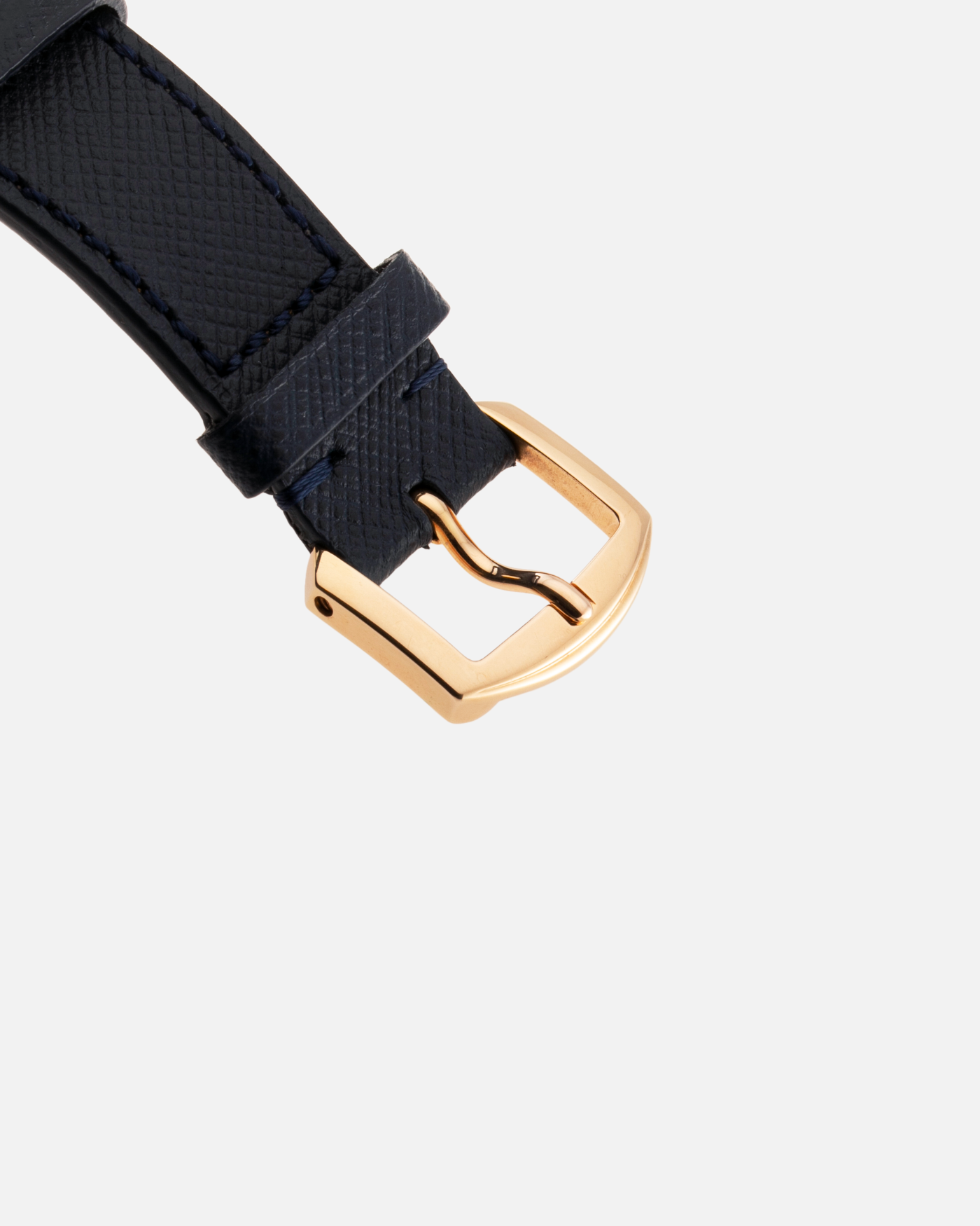 Brand: Daniel Roth Year: 1990’s Model: C127 Material: 18k Yellow Gold Movement: Lemania 27LN with Retrograde Function Case Diameter: 35mm X 38mm Strap: Molequin Navy Blue Textured Calf Strap and 18k Yellow Gold Daniel Roth Tang Buckle