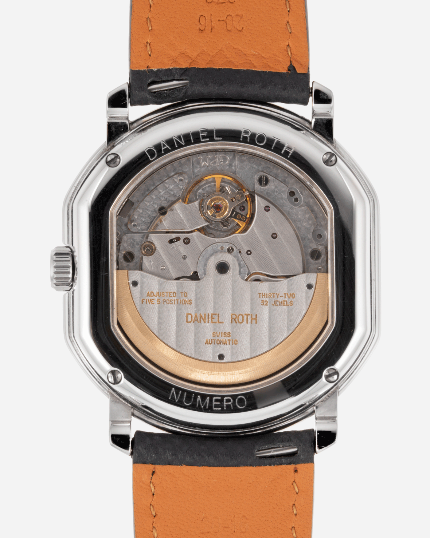 Brand: Daniel Roth Year: 1990’s Model: Seconds at Six Material: Stainless Steel Case Diameter: 35mmX38mm Bracelet/Strap: Molequin Anthracite Calf with Daniel Roth Stainless Steel Tang Buckle
