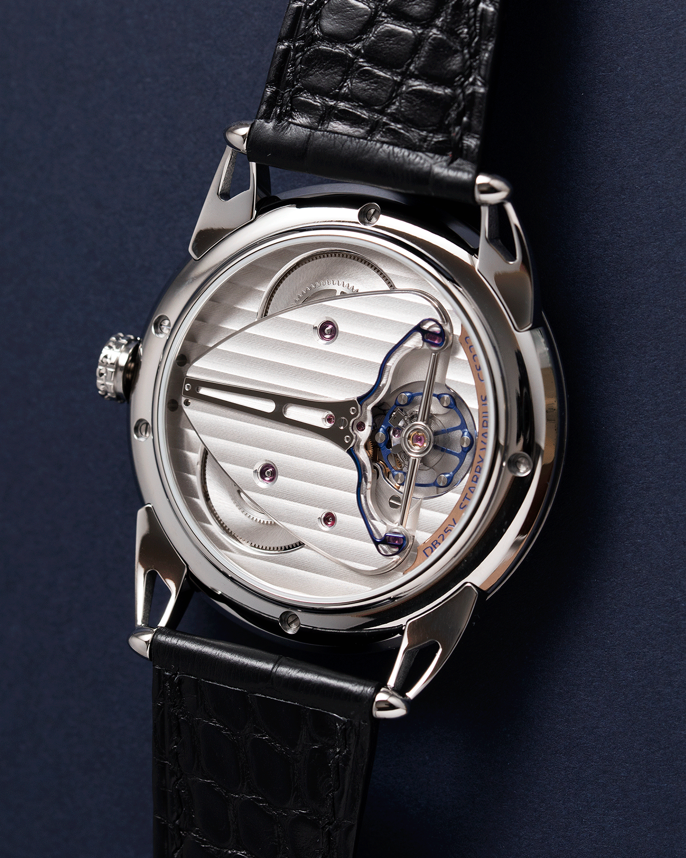 Brand: De Bethune Year: 2020 Model: Starry Varius Reference: DB25 Material: Titanium Movement: In-House Cal. DB2005 Case Diameter: 42mm Strap: De Bethune Black Alligator with Titanium Tang Buckle