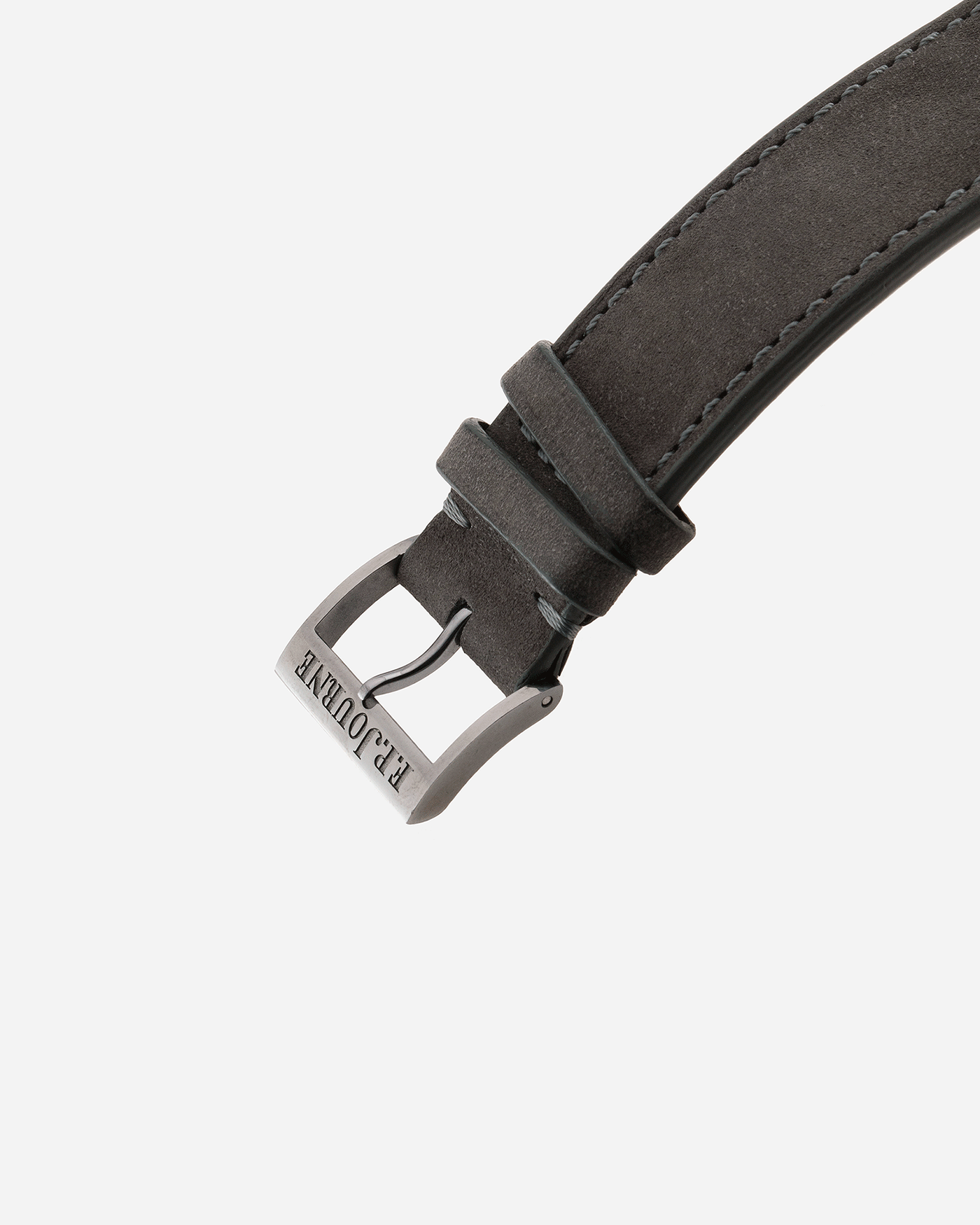 Brand: F.P. Journe Year: 2016 Model: Chronometre Bleu Material: Tantalum Movement: in-house FPJ calibre 1304 Case Diameter: 39mm Bracelet/Strap: A Collected Man Grey Nubuck Strap and F.P. Journe Brown Alligator and Tantalum Tang Buckle
