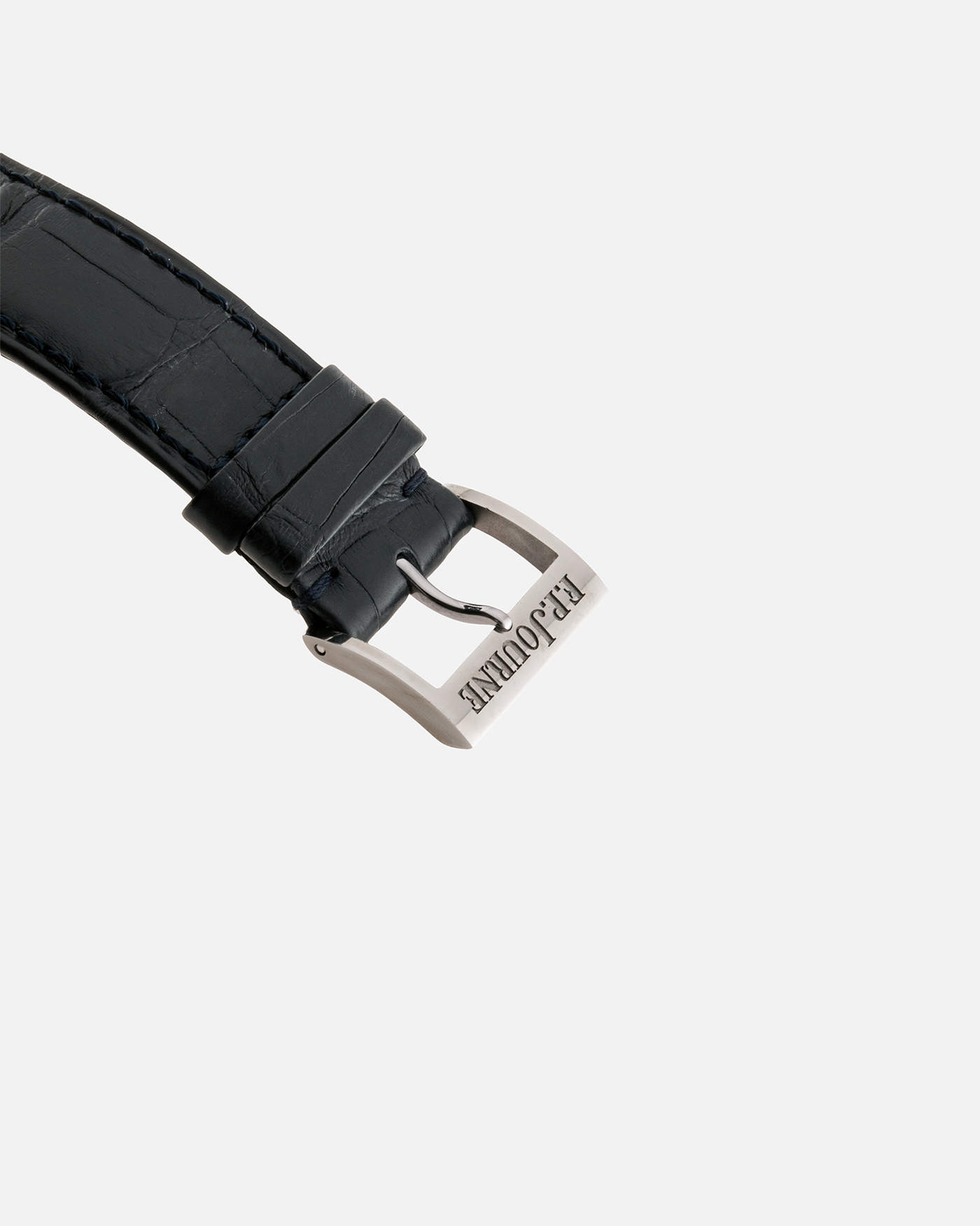 Brand: F.P. Journe Year: 2018 Model: Chronometre Bleu Material: Tantalum Movement: in-house FPJ caliber 1304 Case Diameter: 39mm Bracelet/Strap: F.P. Journe Blue Alligator and Tantalum Tang Buckle