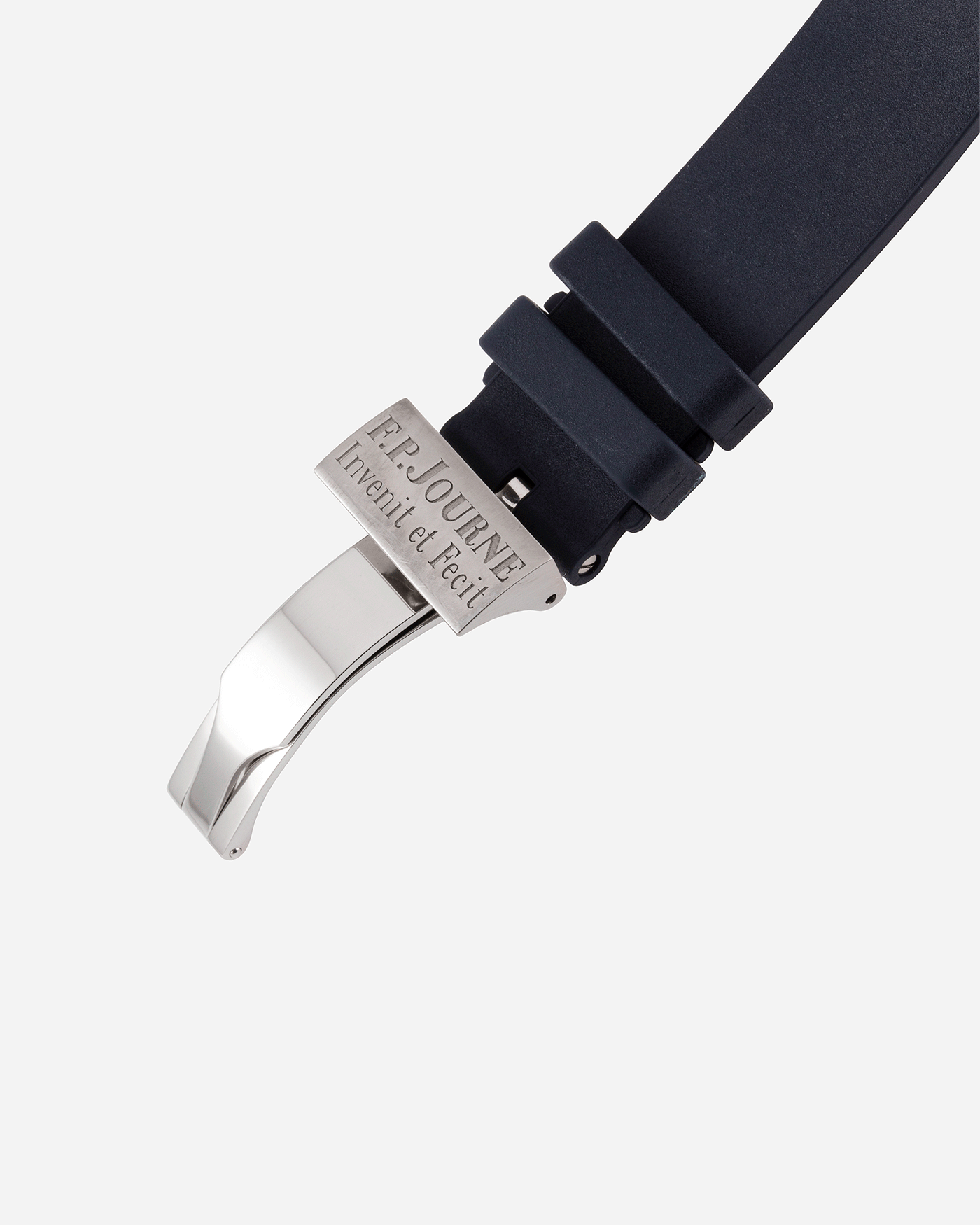 Brand: F.P. Journe Year: 2020 Model: Elegante 40 Material: Titanium Movement: FPJ calibre 1210 Case Diameter: 40mm Bracelet/Strap: F.P. Journe Blue Rubber Strap