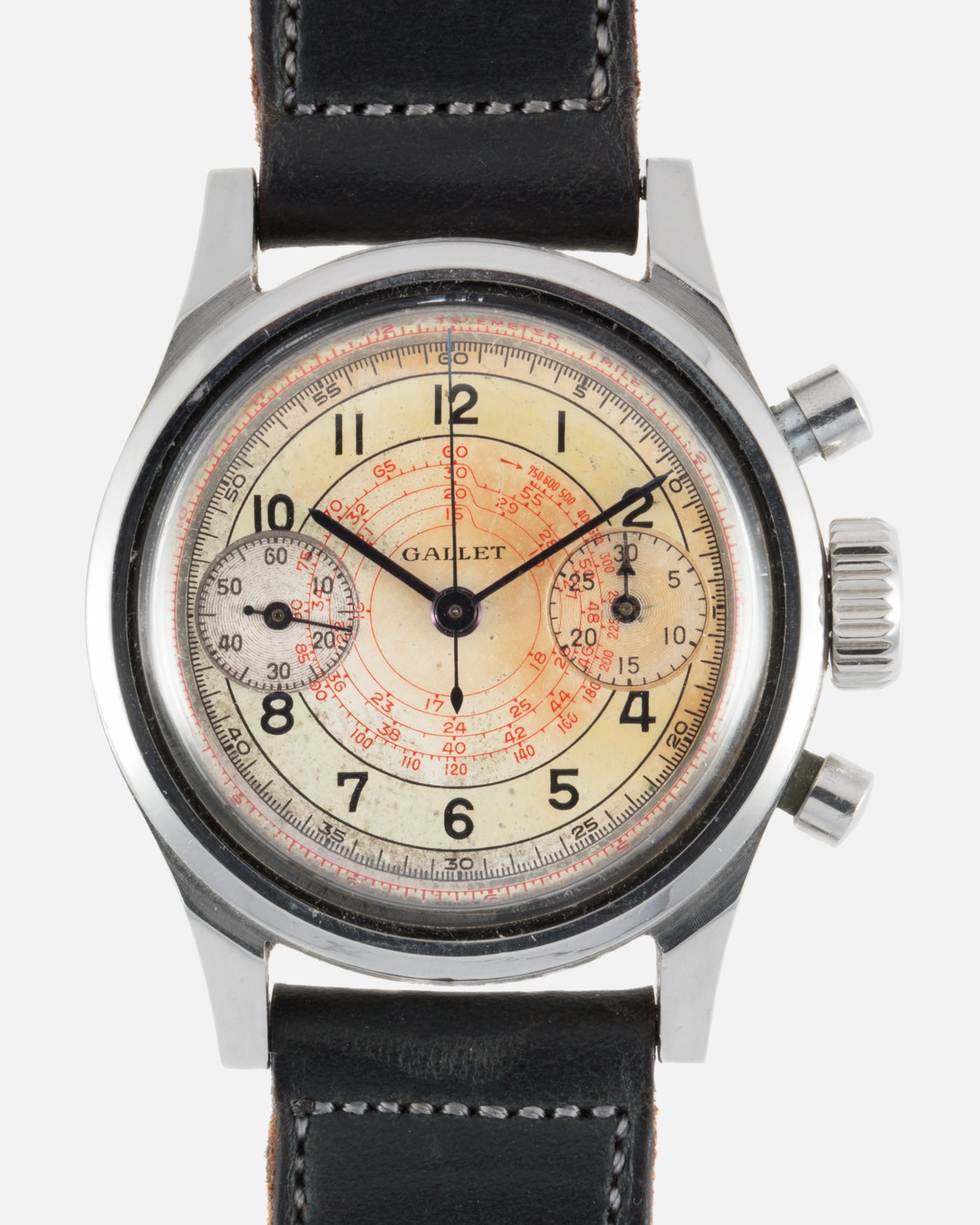 Gallet Clamshell Multichron 30M Vintage Chronograph Watch S.Song Vintage Watches For Sale S.Song Watches
