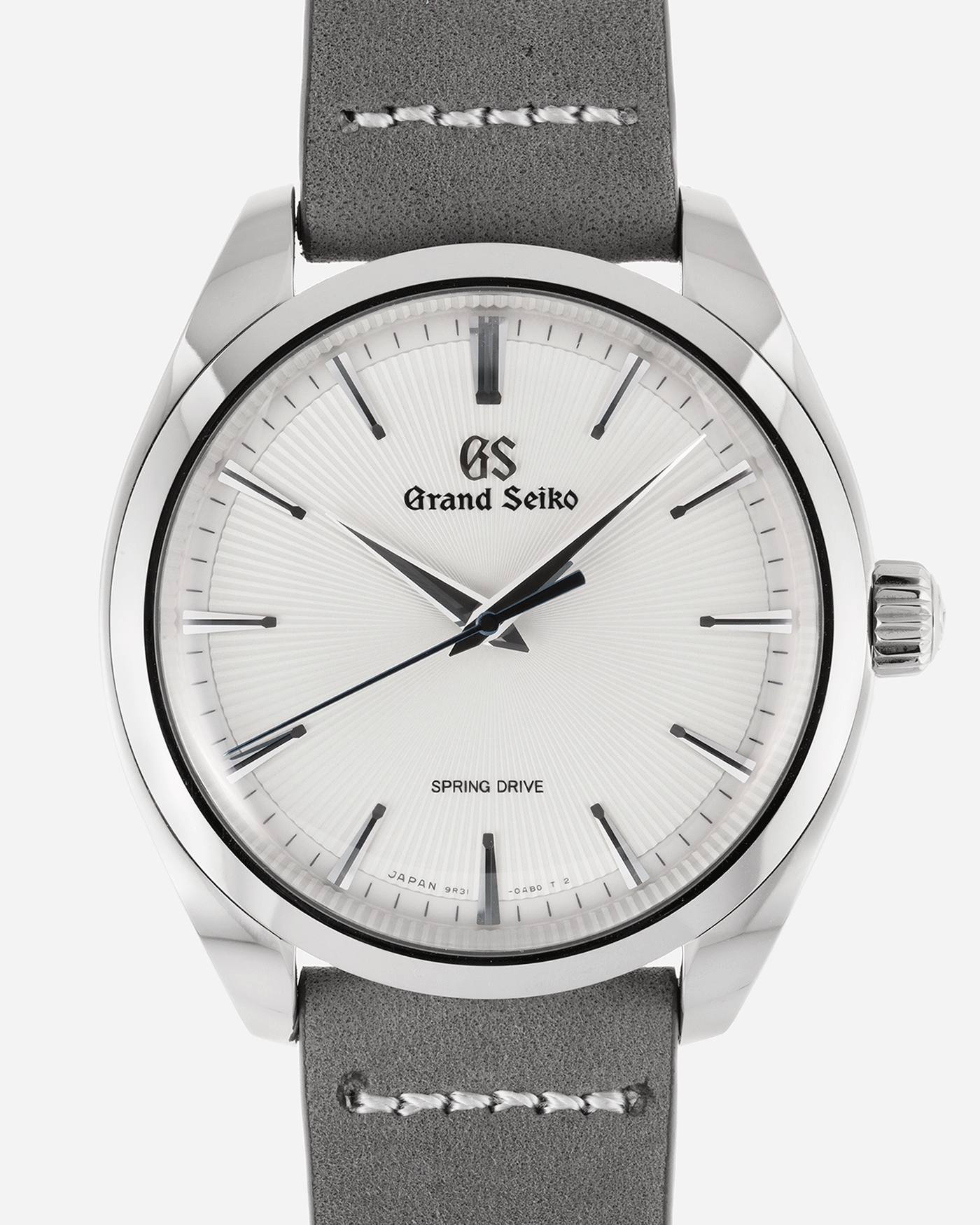 Brand: Grand Seiko Year: 2020 Reference Number: SBGY003 Spring Drive Material: Stainless Steel Movement: Cal 9R31 Case Diameter: 38.5mm Strap: Grey Suede Strap and Original Grand Seiko Black Crocodile Strap with Stainless Steel Deployant