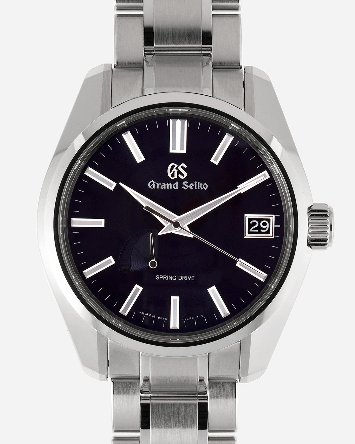 Brand: Grand Seiko Year: 2019 Reference Number: SBGA375 Spring Drive Material: Stainless Steel Movement: Cal 9R65 Case Diameter: 40mm Bracelet: Grand Seiko Stainless Steel Bracelet