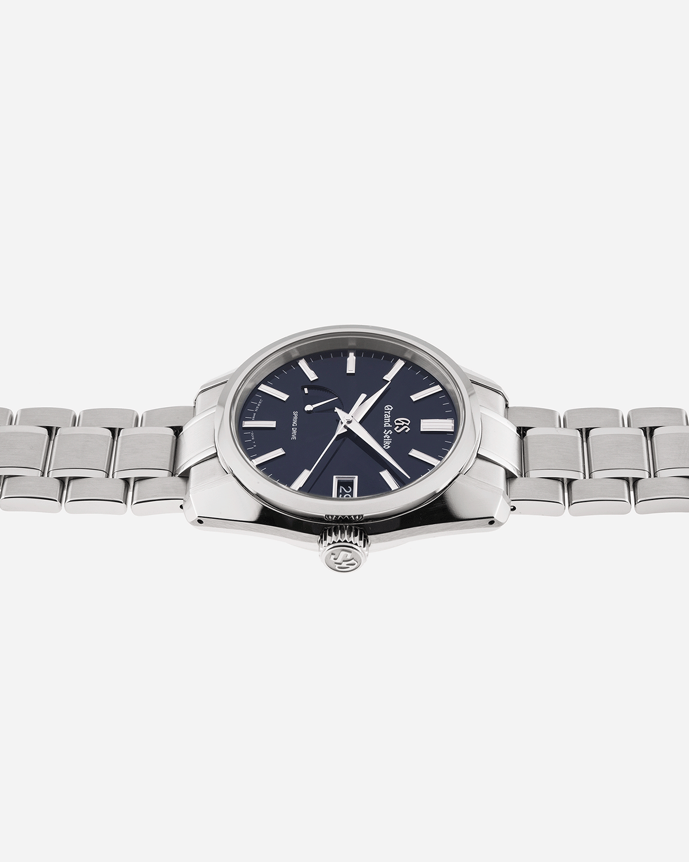 Brand: Grand Seiko Year: 2019 Reference Number: SBGA375 Spring Drive Material: Stainless Steel Movement: Cal 9R65 Case Diameter: 40mm Bracelet: Grand Seiko Stainless Steel Bracelet