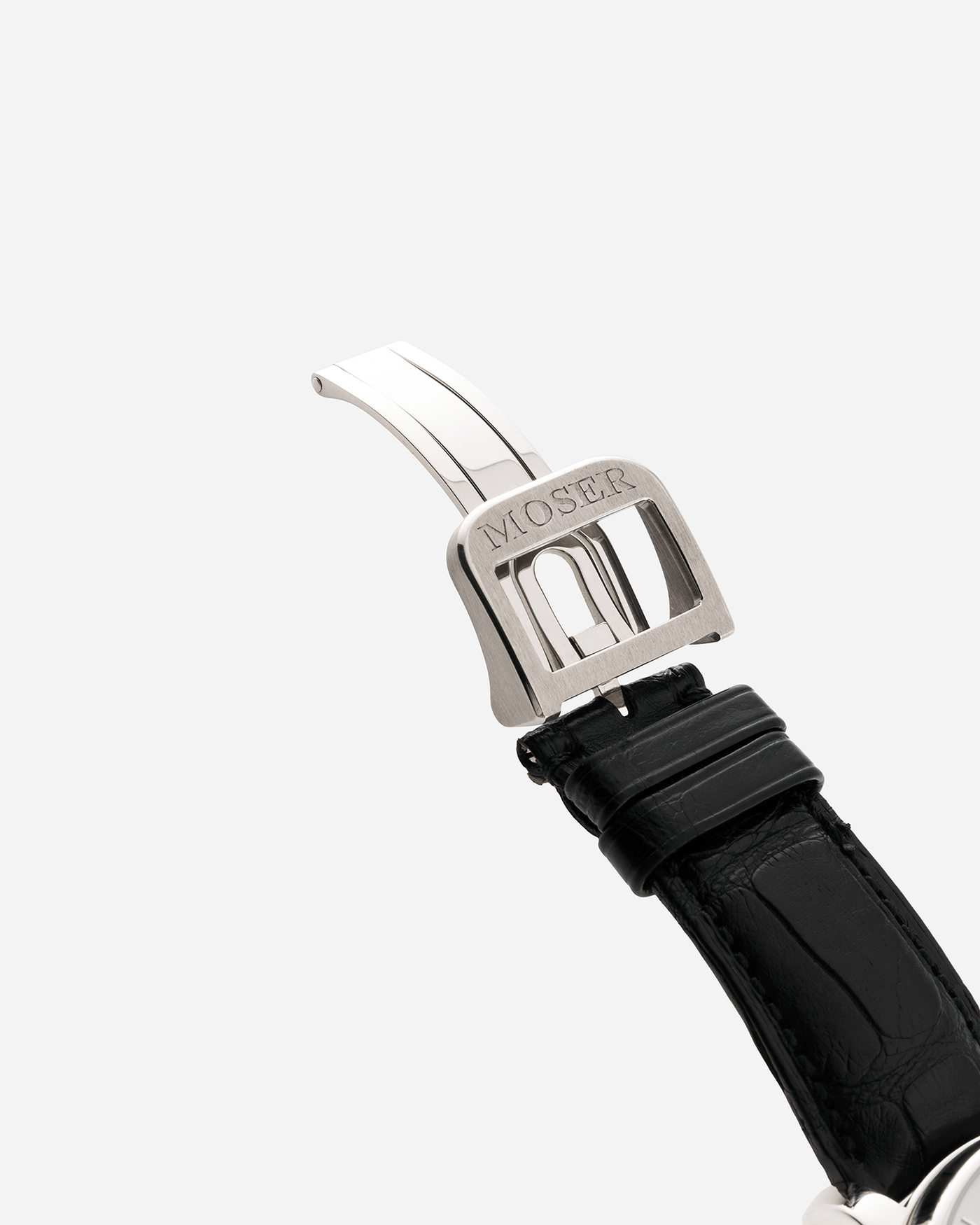 Brand: H.Moser & Cie Year: 2013 Model: Endeavour Perpetual Reference Number: 341.501-002 Material: 18k White Gold Movement: Manually wound Caliber HMC 341.501 Case Diameter: 40.8mm Bracelet/Strap: H. Moser & Cie Black Alligator Leather Strap with matching 18k White Gold Tang Buckle