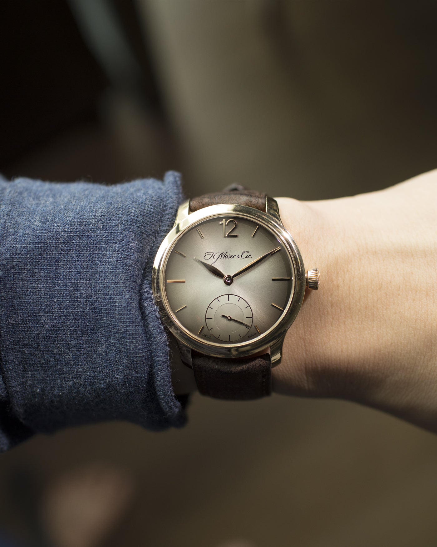 H.Moser & Cie Mayu Fumé Dial