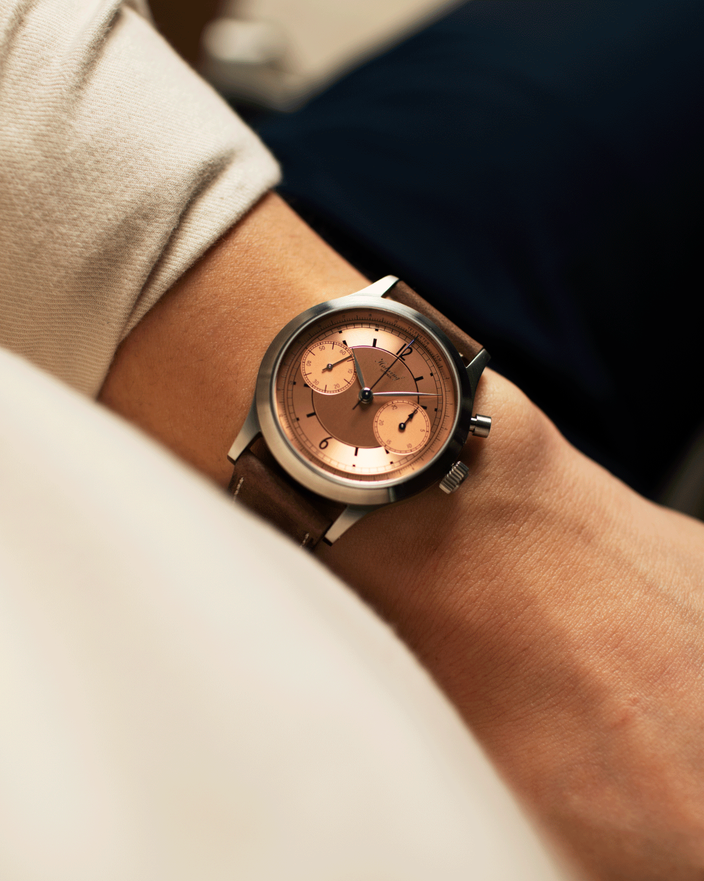 Brand: Habring / Monochrome Model: Montre de Souscription 1 Year: 2021 Material: Stainless Steel Movement: Cal. A11C-H1 Case Diameter: 38.5mm Lug Width: 20mm Bracelet/Strap: Habring Monochrome Taupe Nubuck Strap