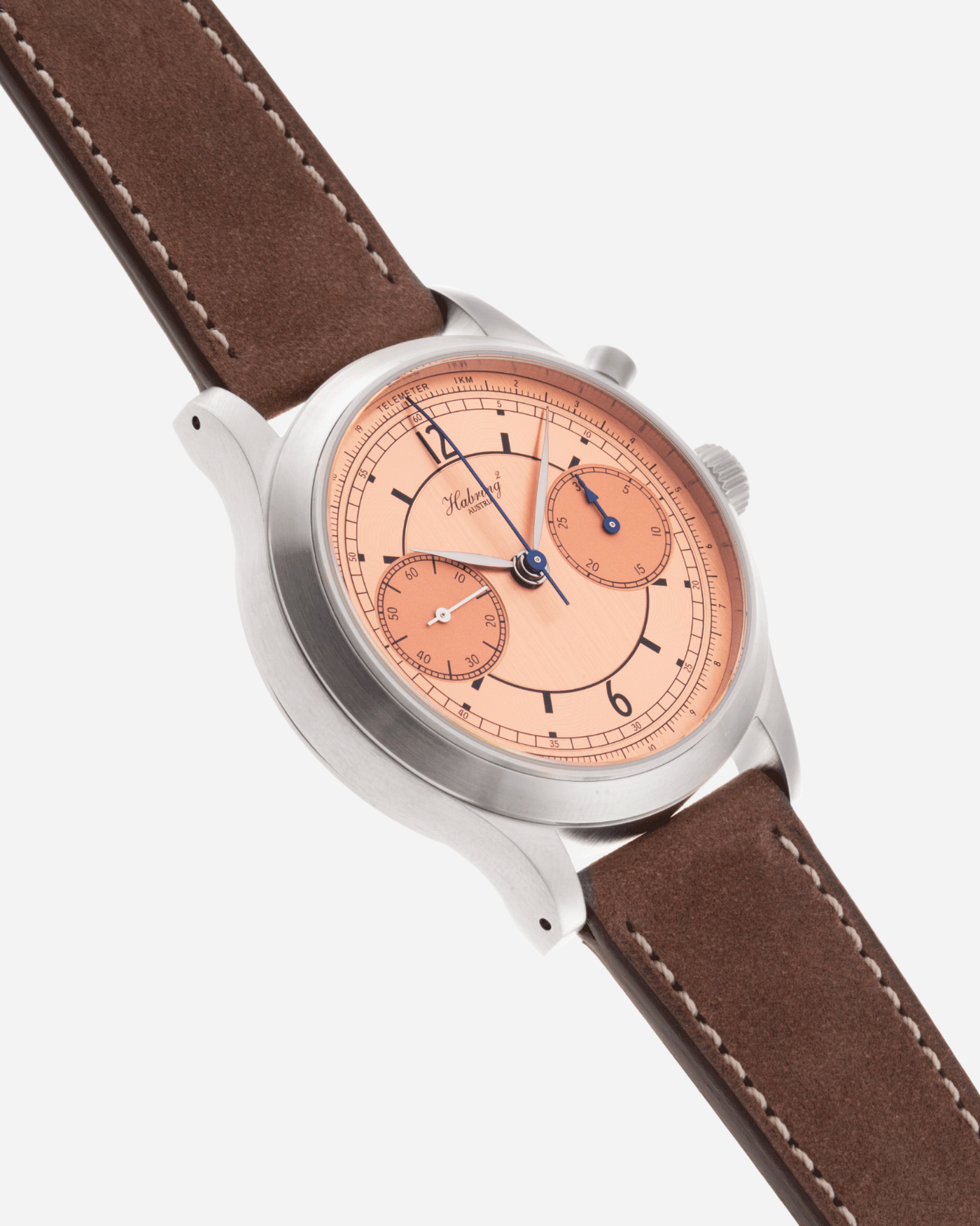 Brand: Habring / Monochrome Model: Montre de Souscription 1 Year: 2021 Material: Stainless Steel Movement: Cal. A11C-H1 Case Diameter: 38.5mm Lug Width: 20mm Bracelet/Strap: Habring Monochrome Taupe Nubuck Strap