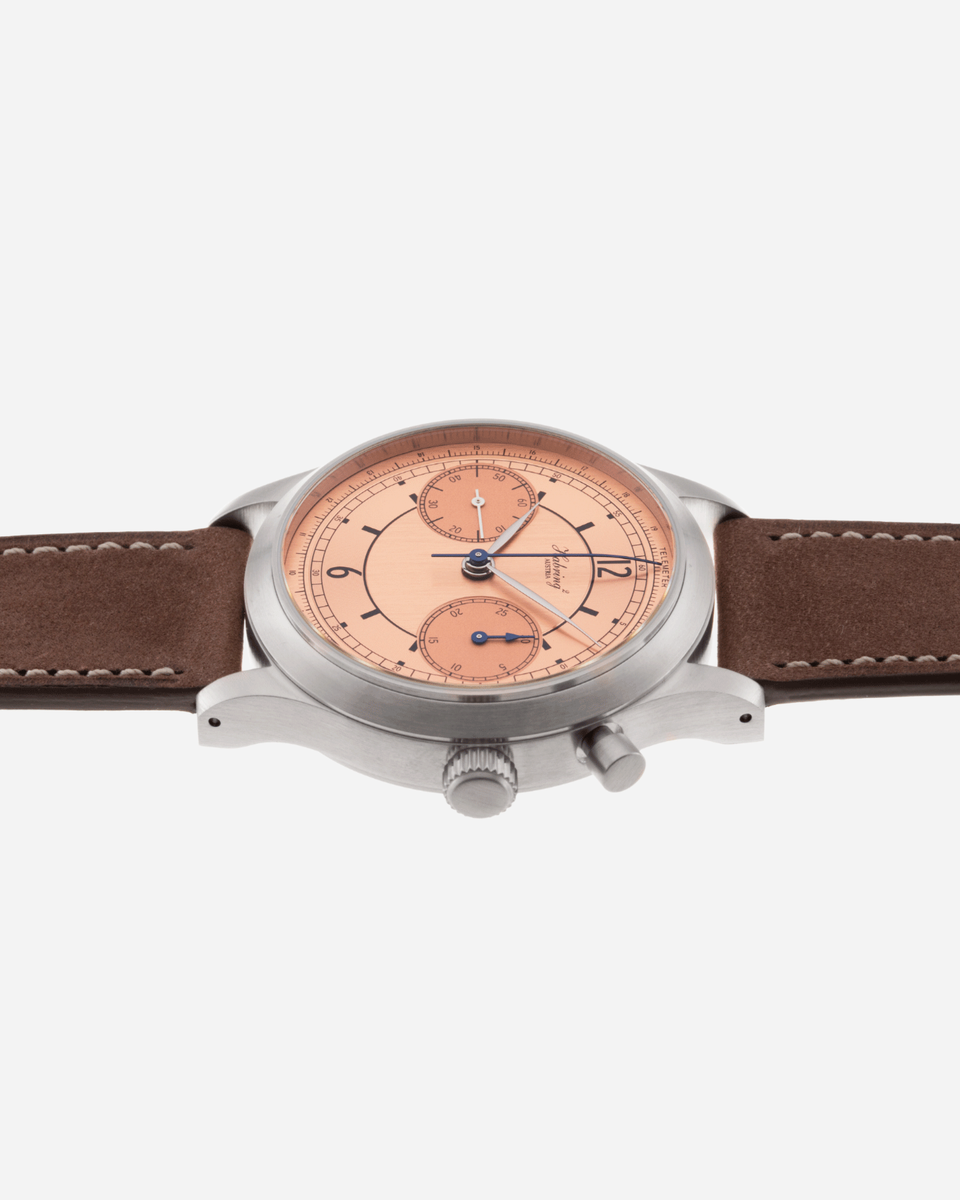 Brand: Habring / Monochrome Model: Montre de Souscription 1 Year: 2021 Material: Stainless Steel Movement: Cal. A11C-H1 Case Diameter: 38.5mm Lug Width: 20mm Bracelet/Strap: Habring Monochrome Taupe Nubuck Strap