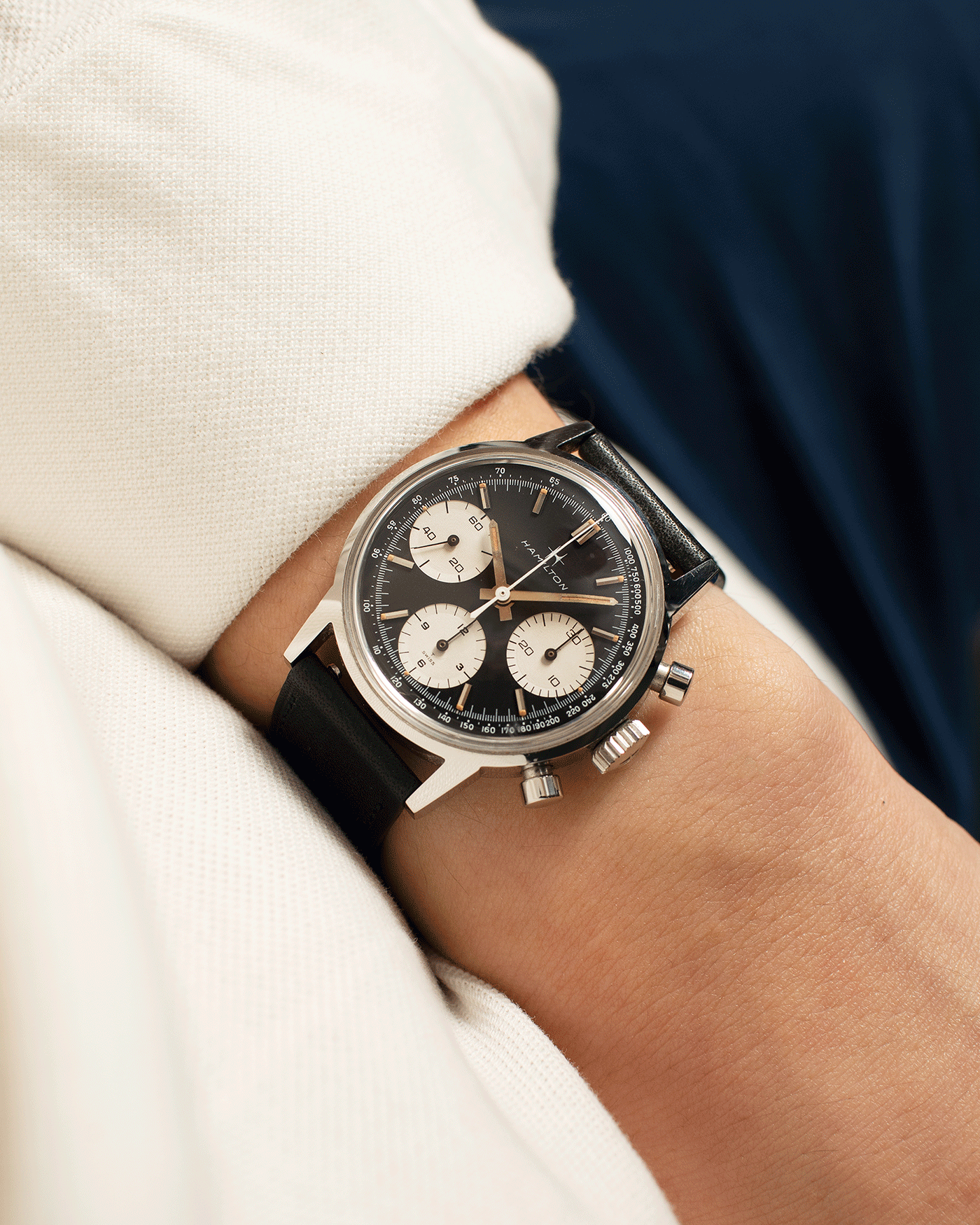 Hamilton Panda Chronograph Poor Man s Heuer Vintage Watch S.Song Vintage Watches For Sale S.Song Watches