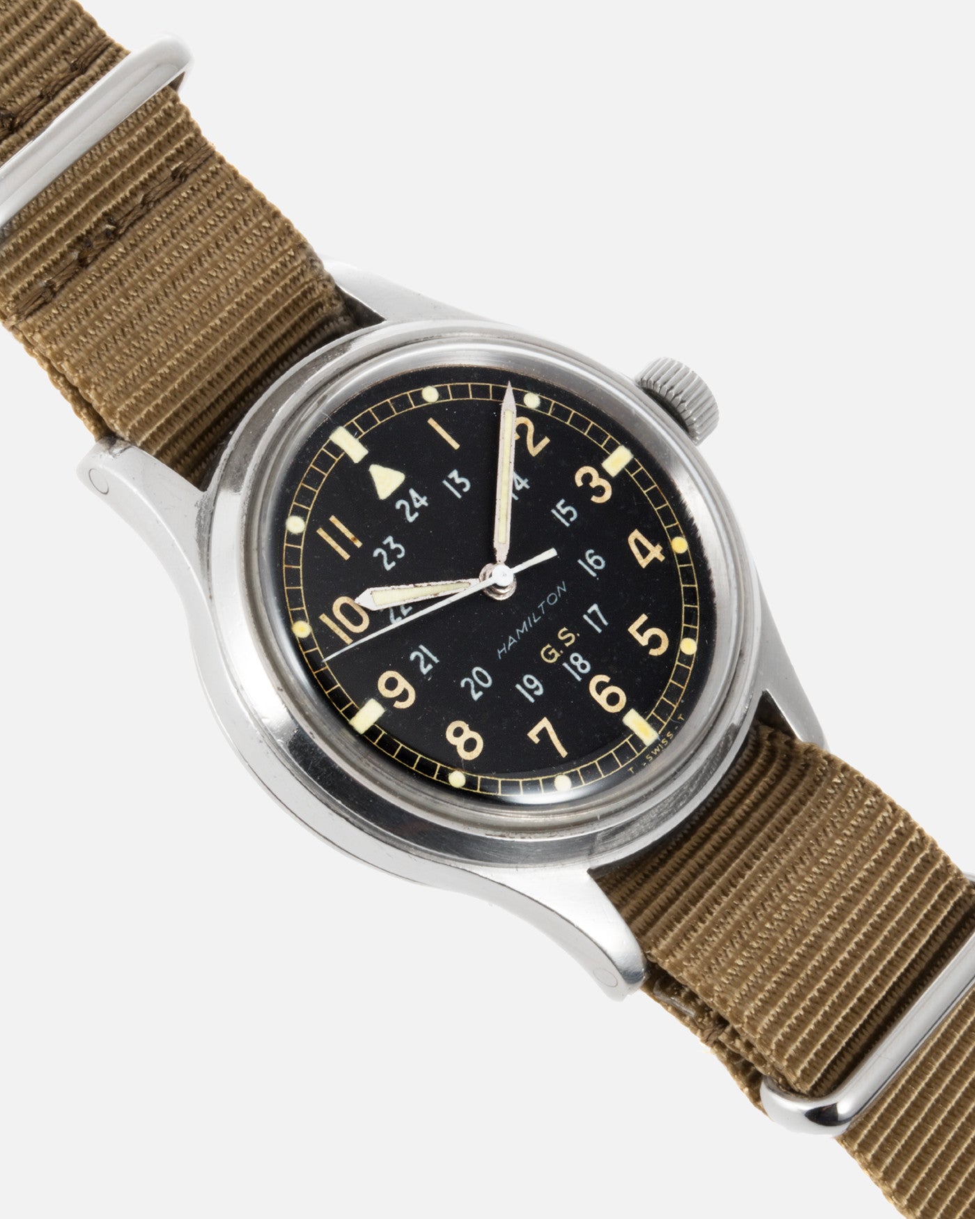 Watch with store 24 hour dial
