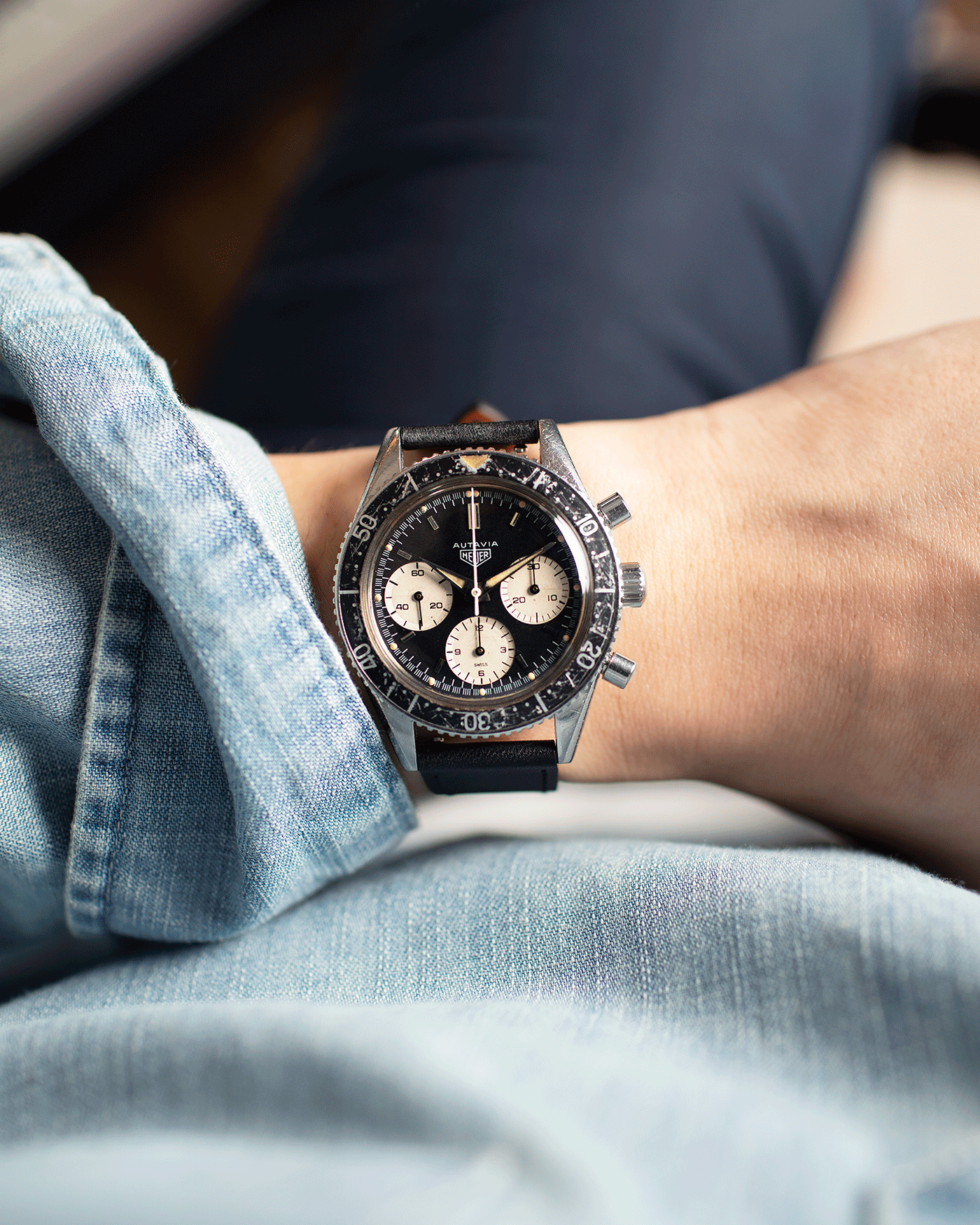 Heuer Autavia 2446 Second Execution Vintage Chronograph Watch  | S.Song Vintage Watches