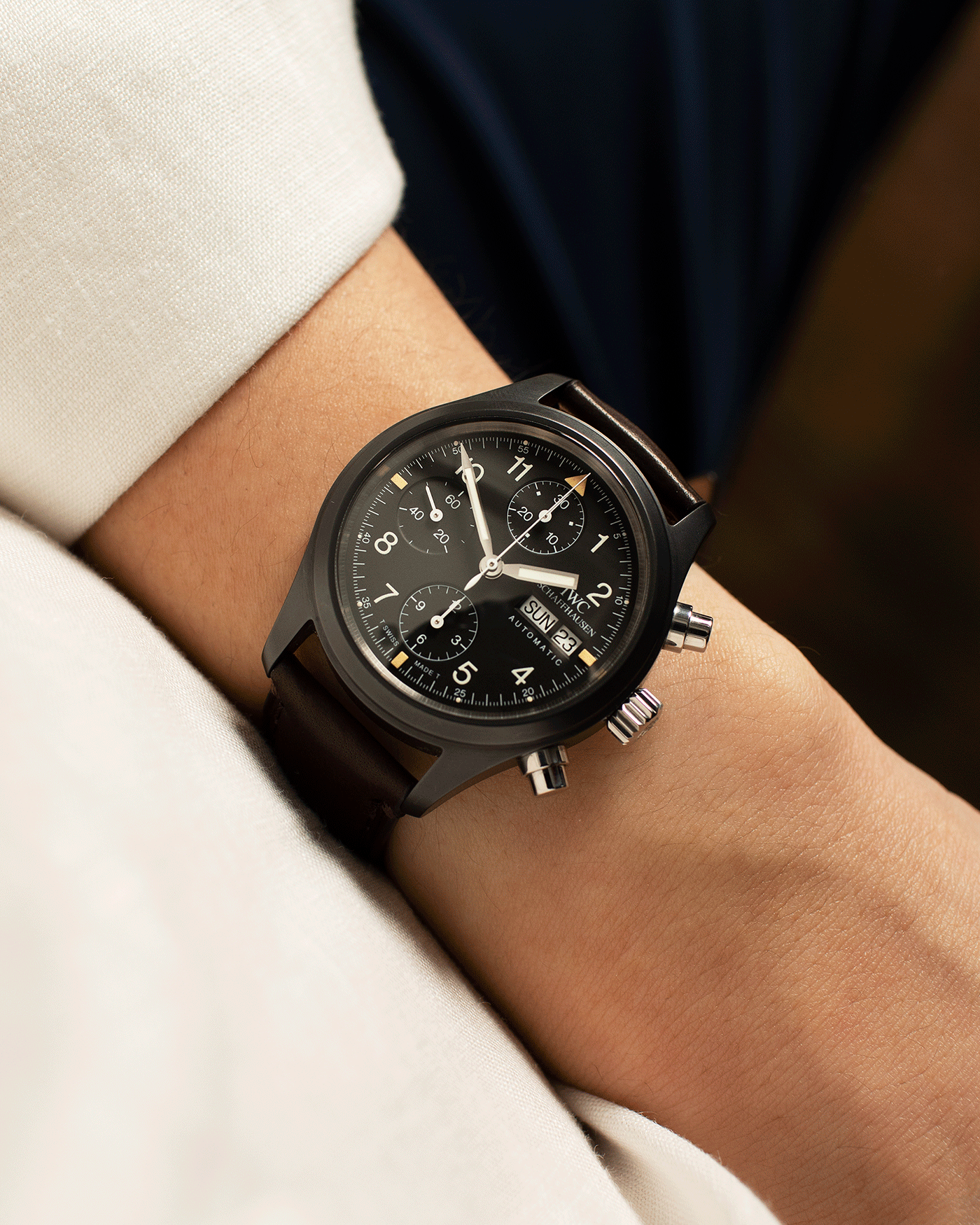 IWC Ceramic Fliegerchronograph 3705 Watch S.Song Timepieces S.Song Watches