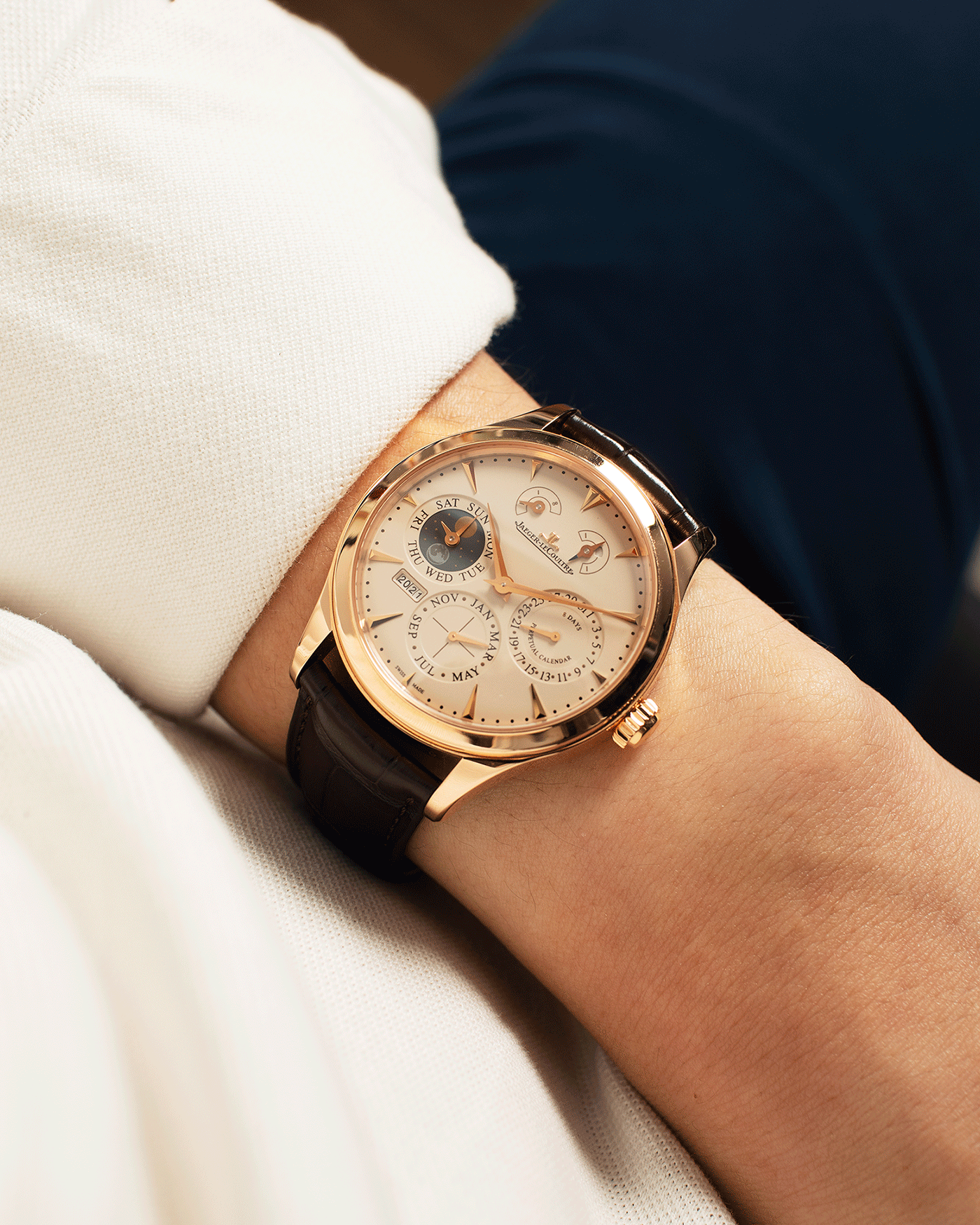 Jaeger LeCoultre Master Ultra Eight Days Perpetual Calendar Watch