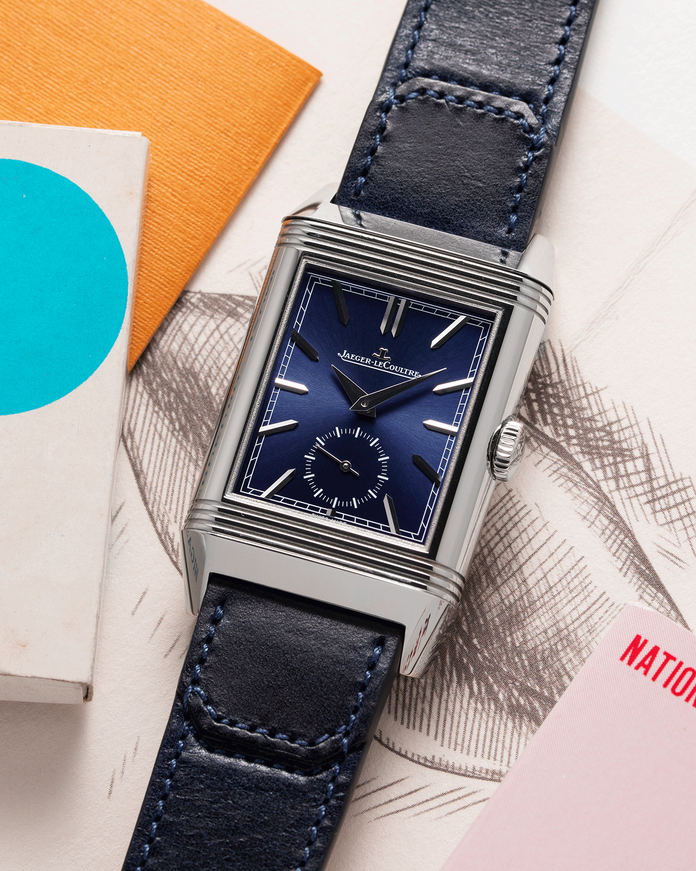 Jlc reverso 2025 blue dial