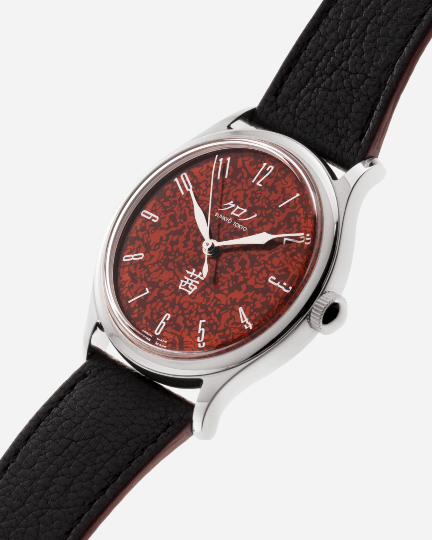 Brand: Kurono Year: 2020 Model: Akane Material: Stainless Steel Movement: Miyota 90S5 Case Diameter: 37mm Strap: Kurono Black Calf