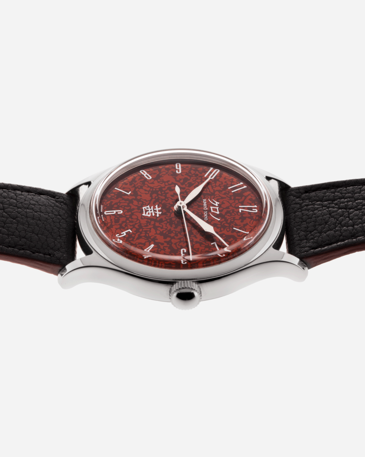 Brand: Kurono Year: 2020 Model: Akane Material: Stainless Steel Movement: Miyota 90S5 Case Diameter: 37mm Strap: Kurono Black Calf