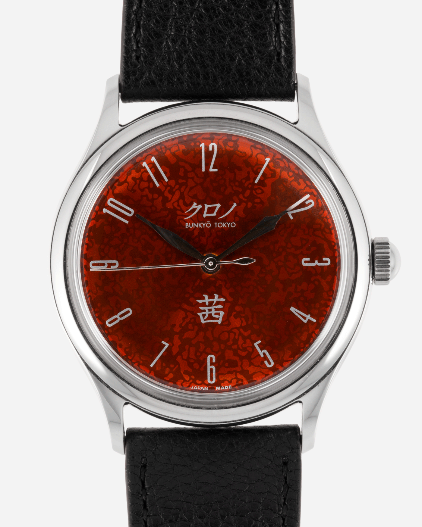 Brand: Kurono Year: 2020 Model: Akane Material: Stainless Steel Movement: Miyota 90S5 Case Diameter: 37mm Strap: Kurono Black Calf