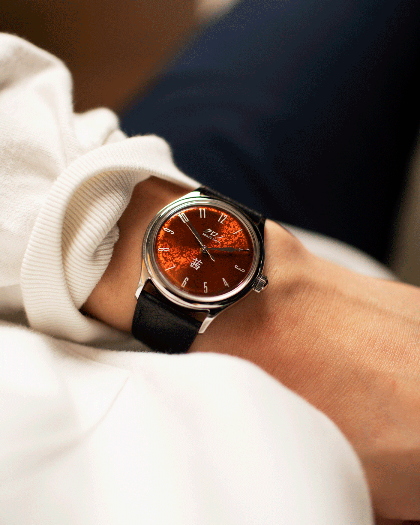Brand: Kurono Year: 2020 Model: Akane Material: Stainless Steel Movement: Miyota 90S5 Case Diameter: 37mm Strap: Kurono Black Calf