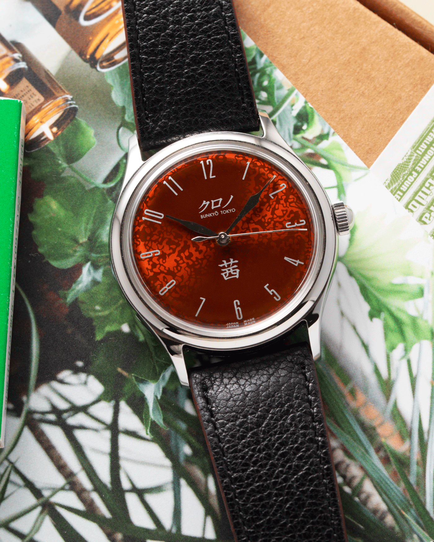 Brand: Kurono Year: 2020 Model: Akane Material: Stainless Steel Movement: Miyota 90S5 Case Diameter: 37mm Strap: Kurono Black Calf