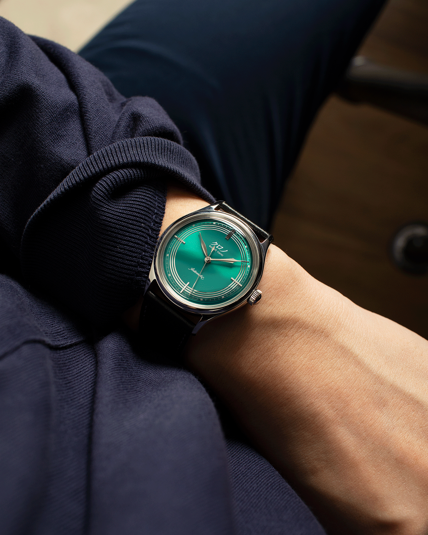 Brand: Kurono Year: 2020 Model: Mori Material: Stainless Steel Movement: Miyota 90S5 Case Diameter: 37mm Strap: Kurono Dark Green Calf