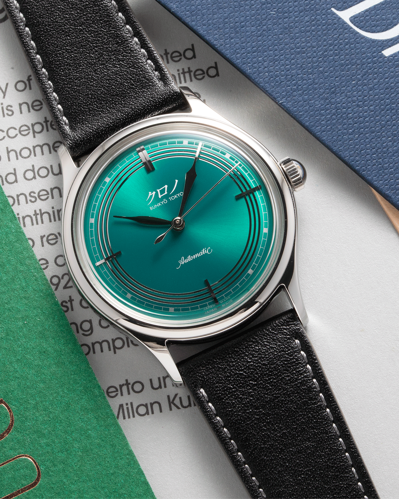 Brand: Kurono Year: 2020 Model: Mori Material: Stainless Steel Movement: Miyota 90S5 Case Diameter: 37mm Strap: Kurono Dark Green Calf