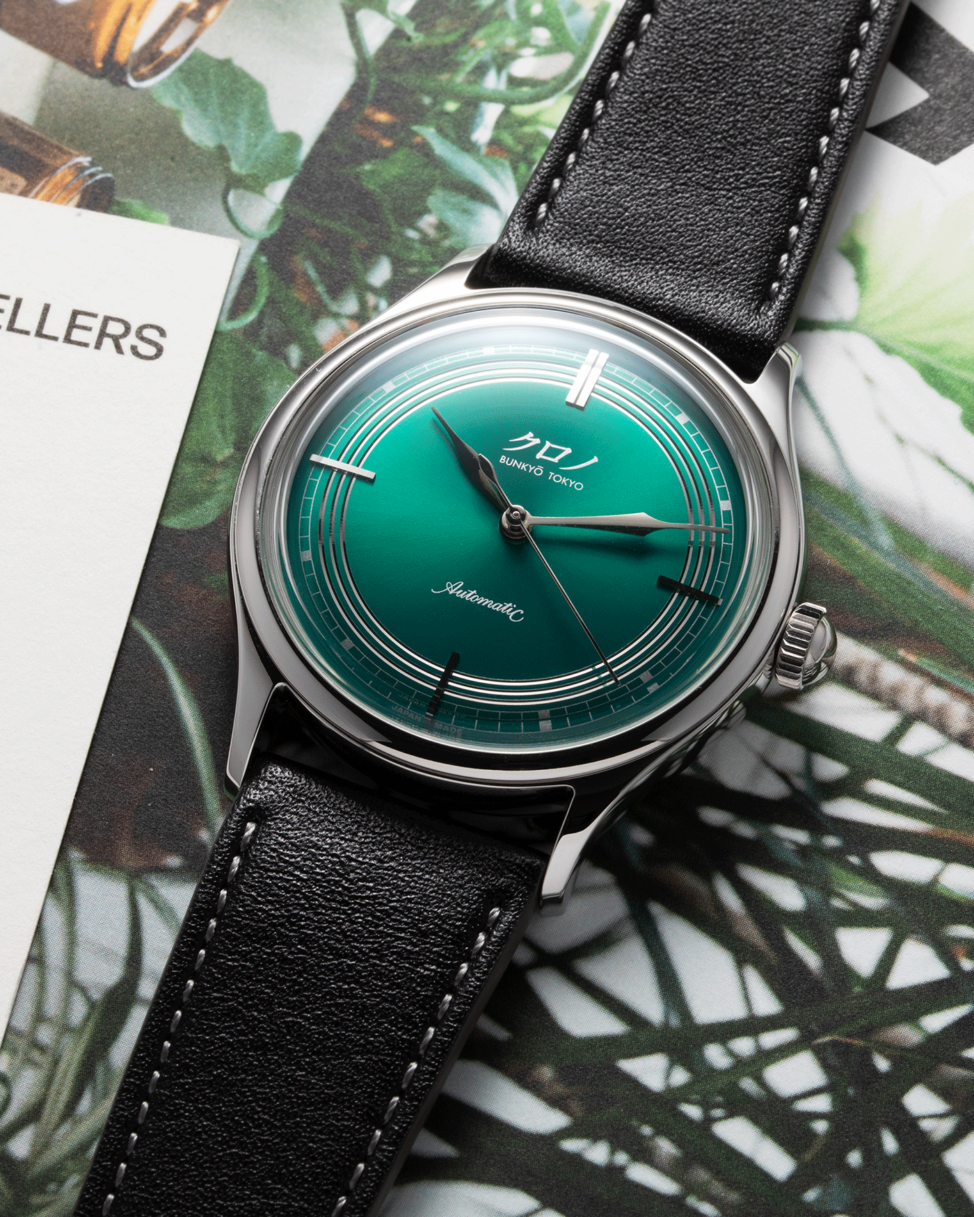 Brand: Kurono Year: 2020 Model: Mori Material: Stainless Steel Movement: Miyota 90S5 Case Diameter: 37mm Strap: Kurono Dark Green Calf