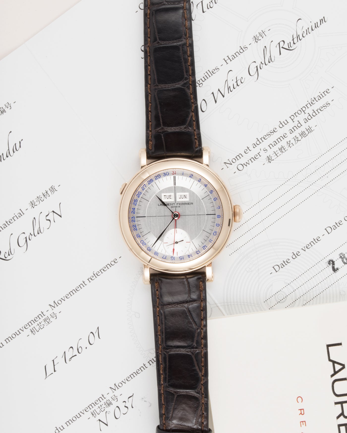 Laurent Ferrier Galet Annual Calendar Montre Ecole