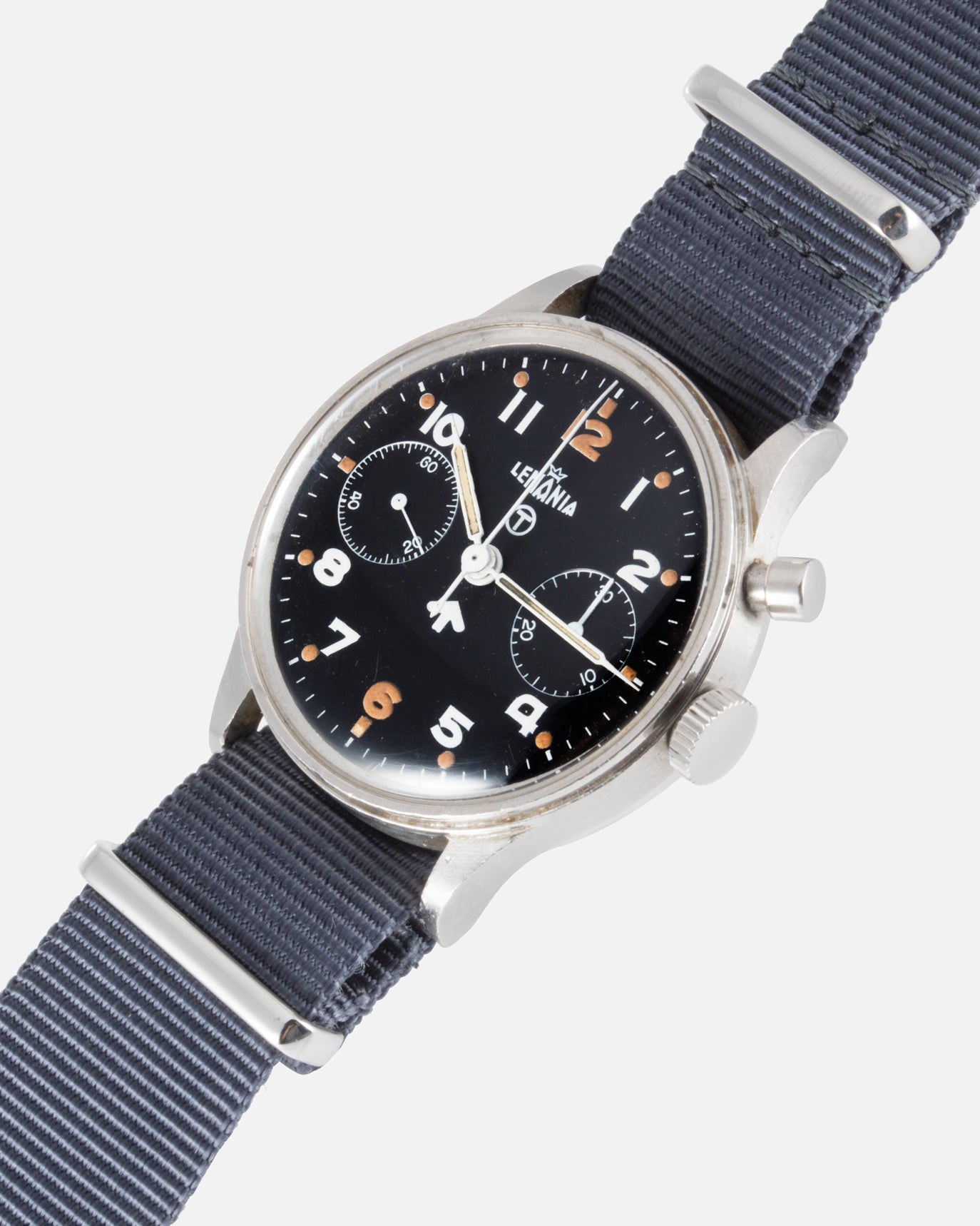 Lemania Royal Navy Monopusher Chronograph