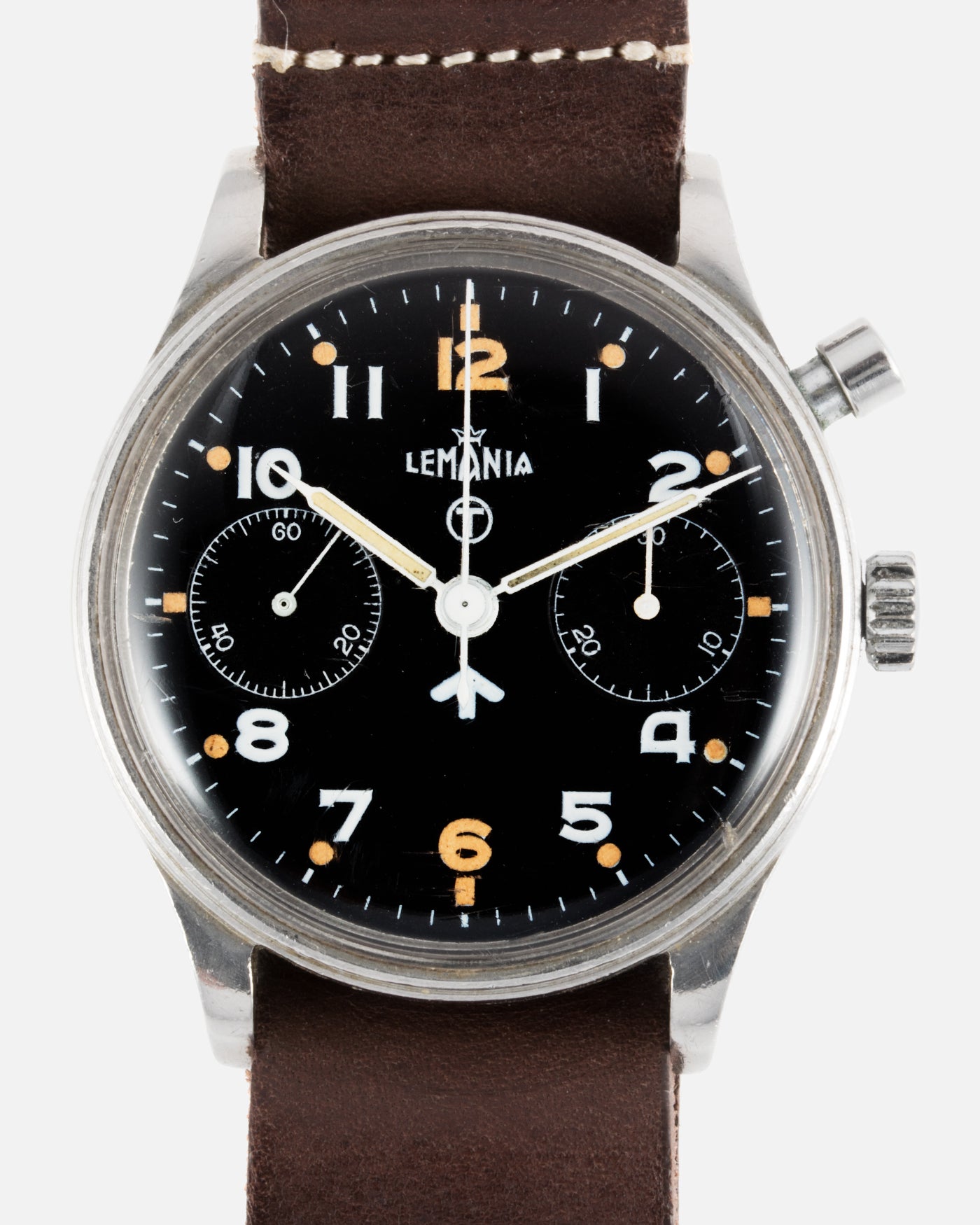 Lemania Series 2 Royal Navy Monopusher Chronograph