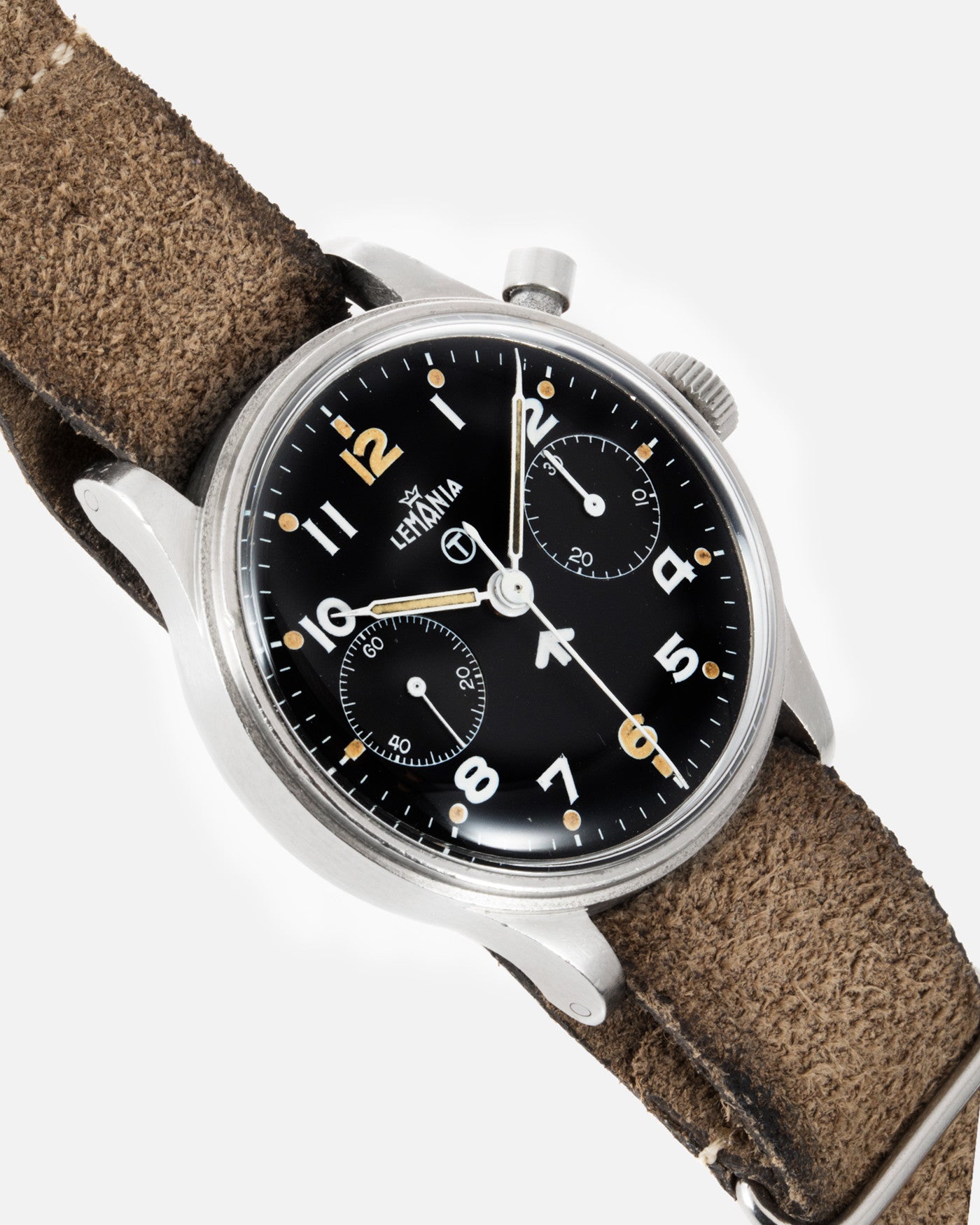 Lemania Royal Navy Monopusher Chronograph