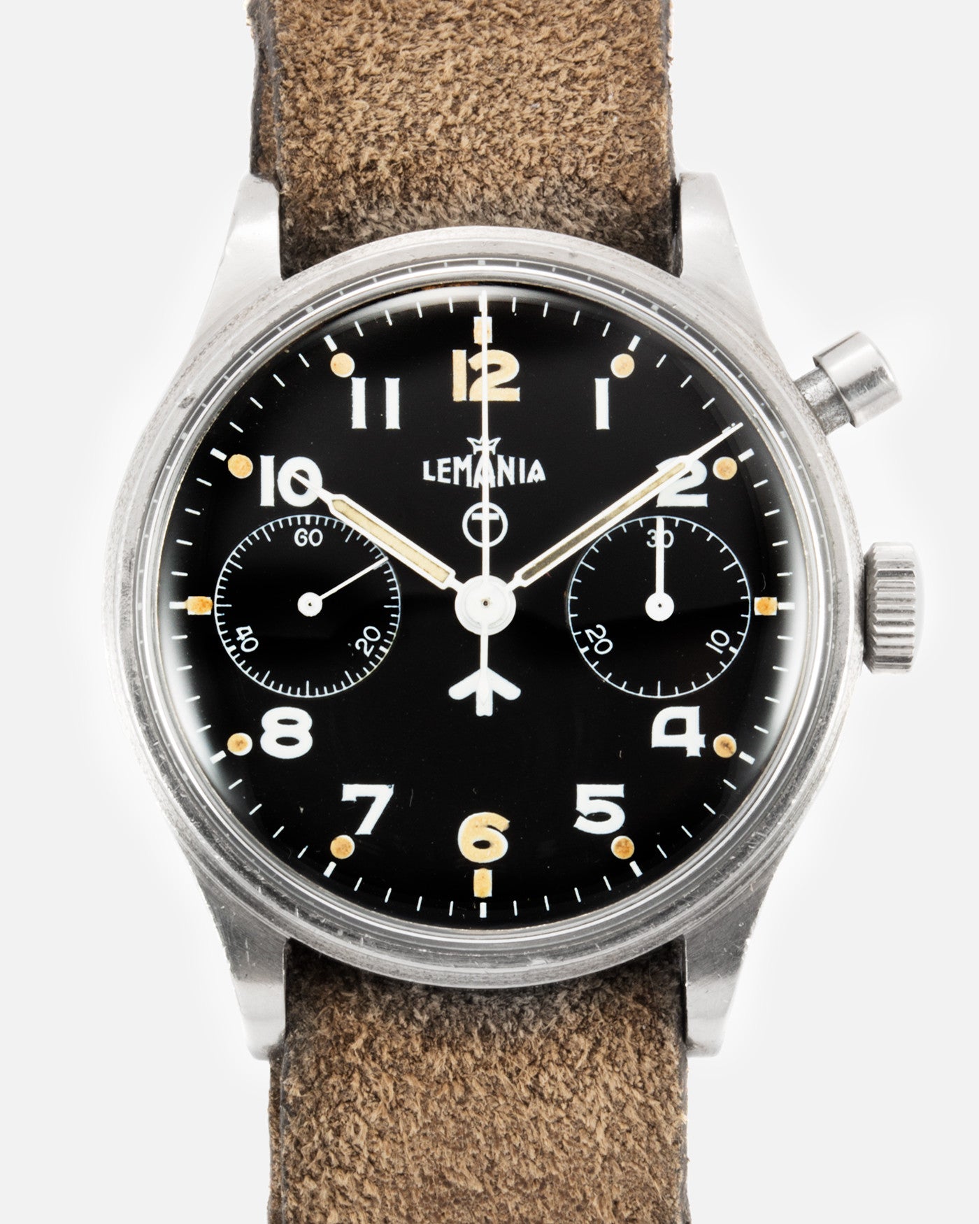 Lemania Royal Navy Monopusher Chronograph