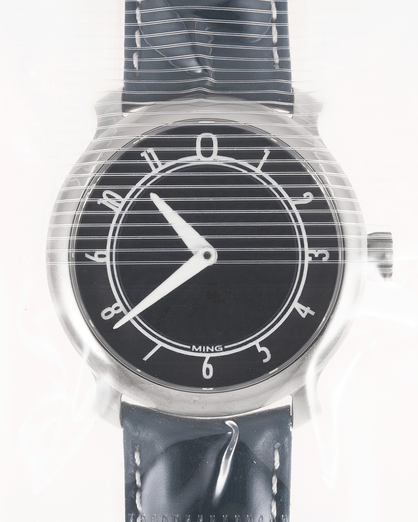 Brand: Ming Year: 2017 Model: 17.01 Material: Grade 5 Titanium Movement: Hand-winding mechanical movement Sellita SW210-1 Case Diameter: 38mm Strap: 3 Unused Ming Calf Straps, Ming Stainless Steel Tang Buckle