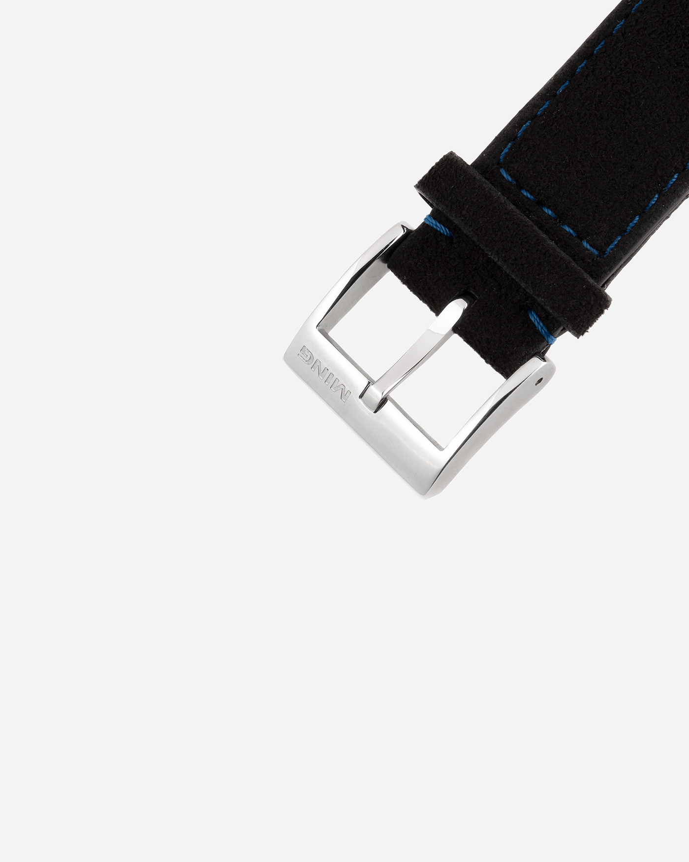 Brand: Ming Year: 2019 Model: 17.06 Material: Stainless Steel Movement: Heavily Modified ETA 2824-2 Case Diameter: 38mm Strap: Jean Rousseau Black Suede with Blue Stitching for MING