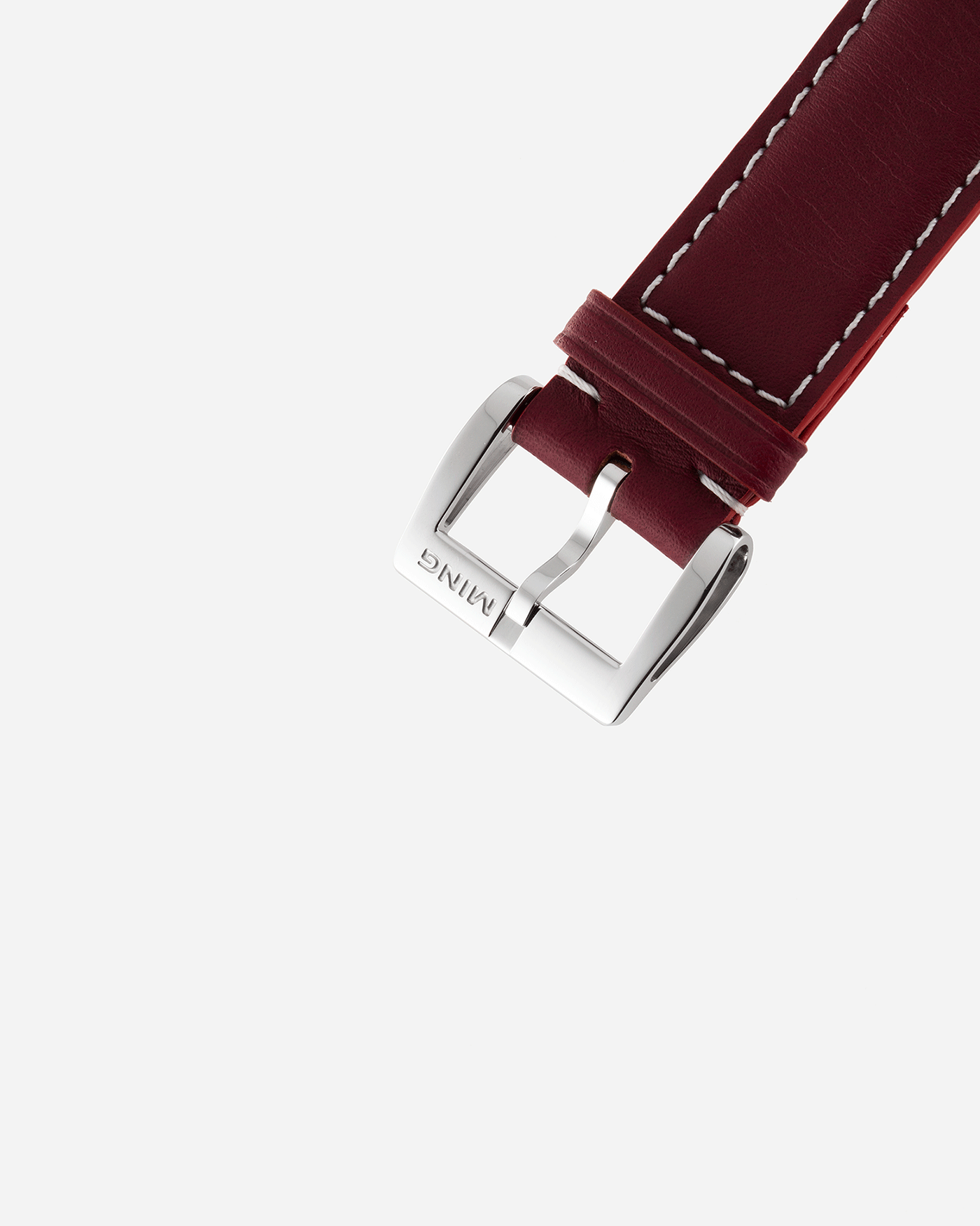 Brand: Ming Year: 2017 Model: 19.01 Material: Grade 5 Titanium Movement: Schwarz-Etienne for MING Cal. MSE100.1 Case Diameter: 39mm Strap: Ming / Jean Rousseau Red Leather Strap