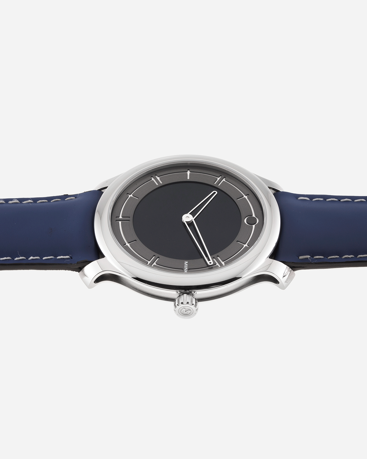 Brand: Ming Year: 2020 Model: 27.01 Material: Stainless Steel Movement: Heavily modified ETA Peseux 7001 Case Diameter: 38mm Strap: Jean Rousseau Blue Rubber for MINGBrand: Ming Year: 2020 Model: 27.01 Material: Stainless Steel Movement: Heavily modified ETA Peseux 7001 Case Diameter: 38mm Strap: Jean Rousseau Blue Rubber for MING