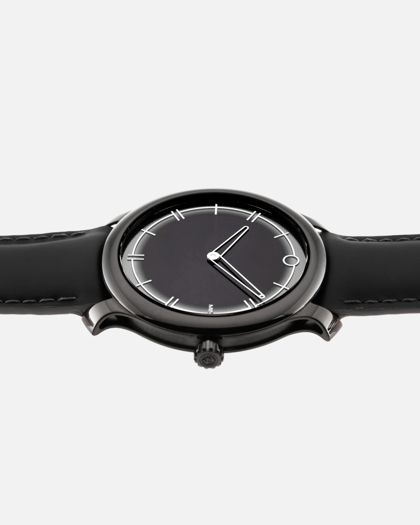 Brand: Ming Year: 2021 Model: 27.02 SPC Friends and Family Material: DLC Coated Stainless Steel Movement: Heavily modified ETA Peseux 7001 Case Diameter: 38mm Strap: Jean Rousseau Black Leather for MING