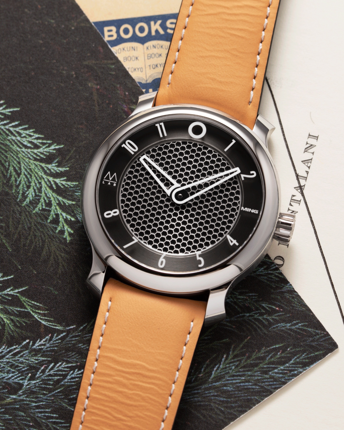 Brand: Ming Year: 2021 Model: 17.09 Material: Stainless Steel Movement: Sellita SW330-2 Case Diameter: 38mm Strap: Jean Rousseau Honey Calf for MING