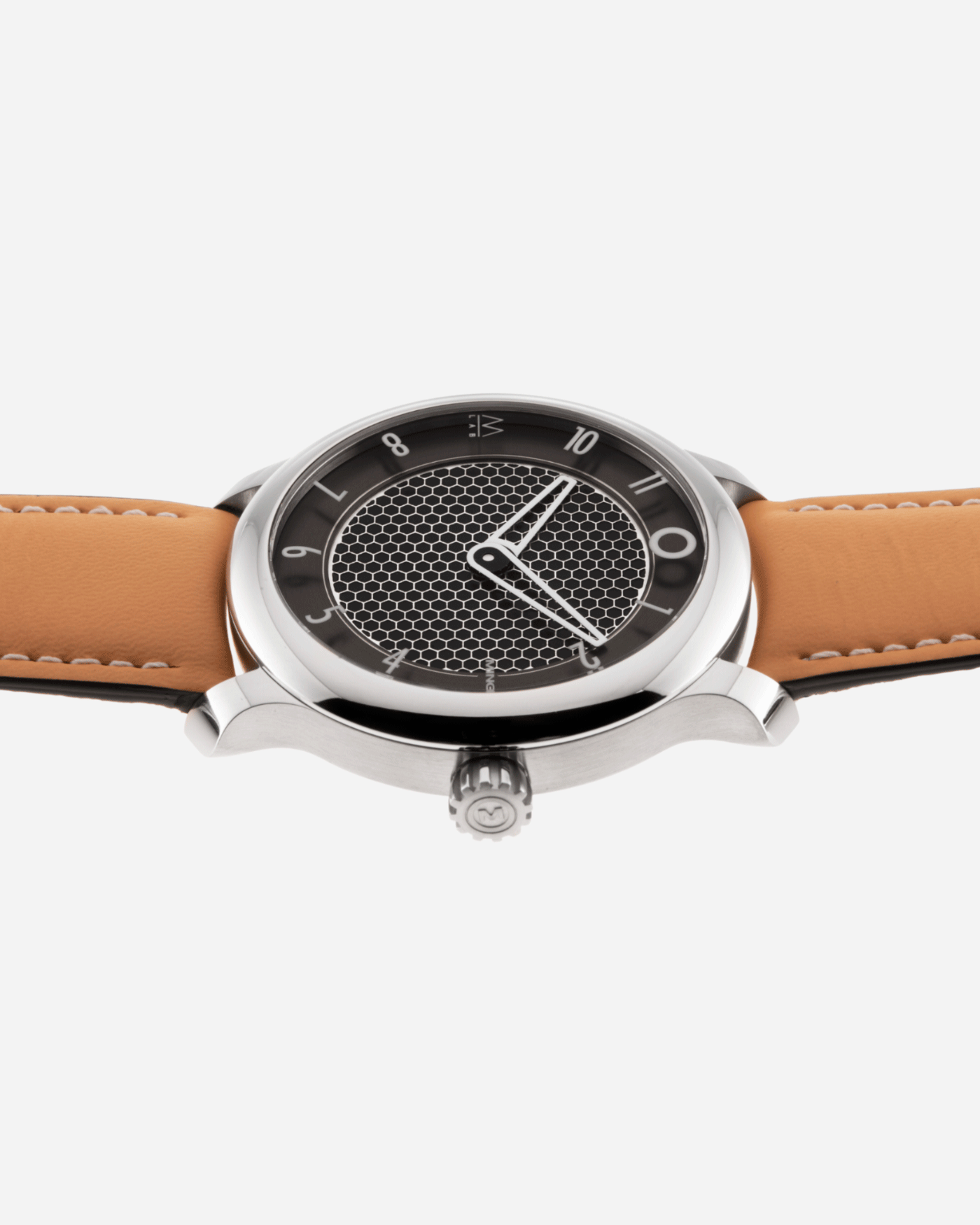 Brand: Ming Year: 2021 Model: 17.09 Material: Stainless Steel Movement: Sellita SW330-2 Case Diameter: 38mm Strap: Jean Rousseau Honey Calf for MING