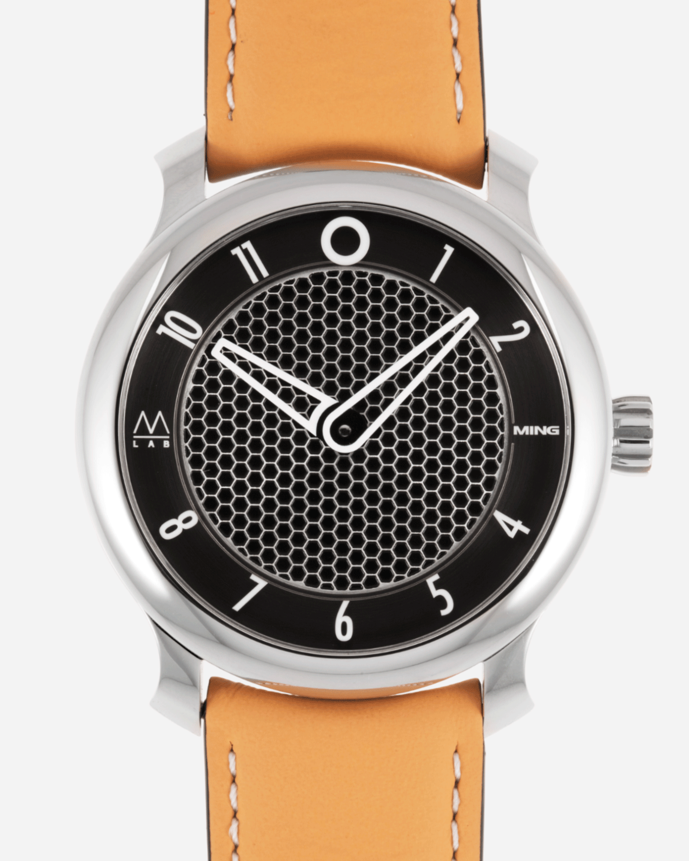 Brand: Ming Year: 2021 Model: 17.09 Material: Stainless Steel Movement: Sellita SW330-2 Case Diameter: 38mm Strap: Jean Rousseau Honey Calf for MING