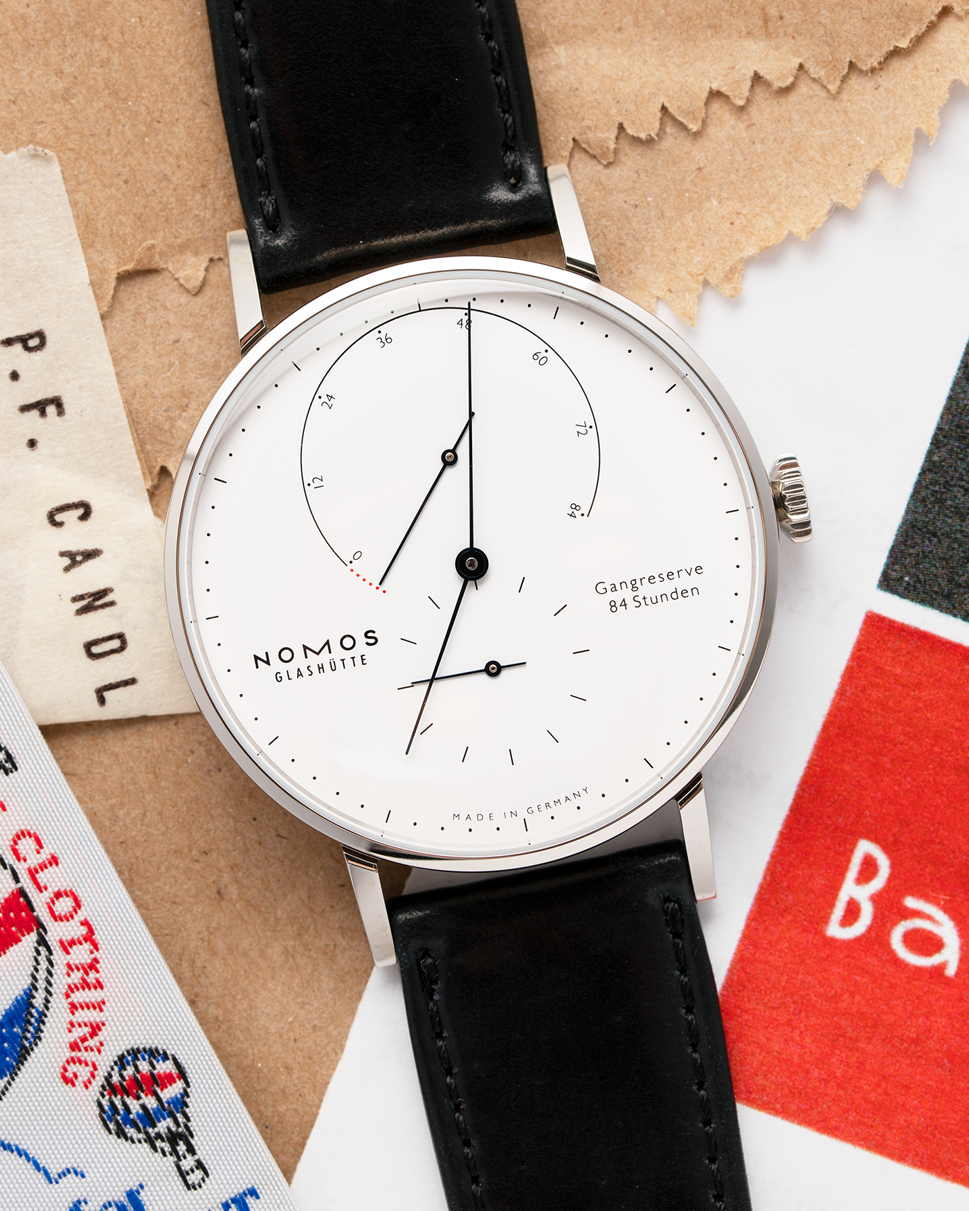 Brand: Nomos Year: 2020 Model: Lambda “175 Years Watchmaking Glashutte” Material: Stainless Steel Movement: Nomos DUW 1001 Case Diameter: 40.5mm Bracelet/Strap: Nomos Black Horween Shell Cordovan with Stainless Steel Tang Buckle